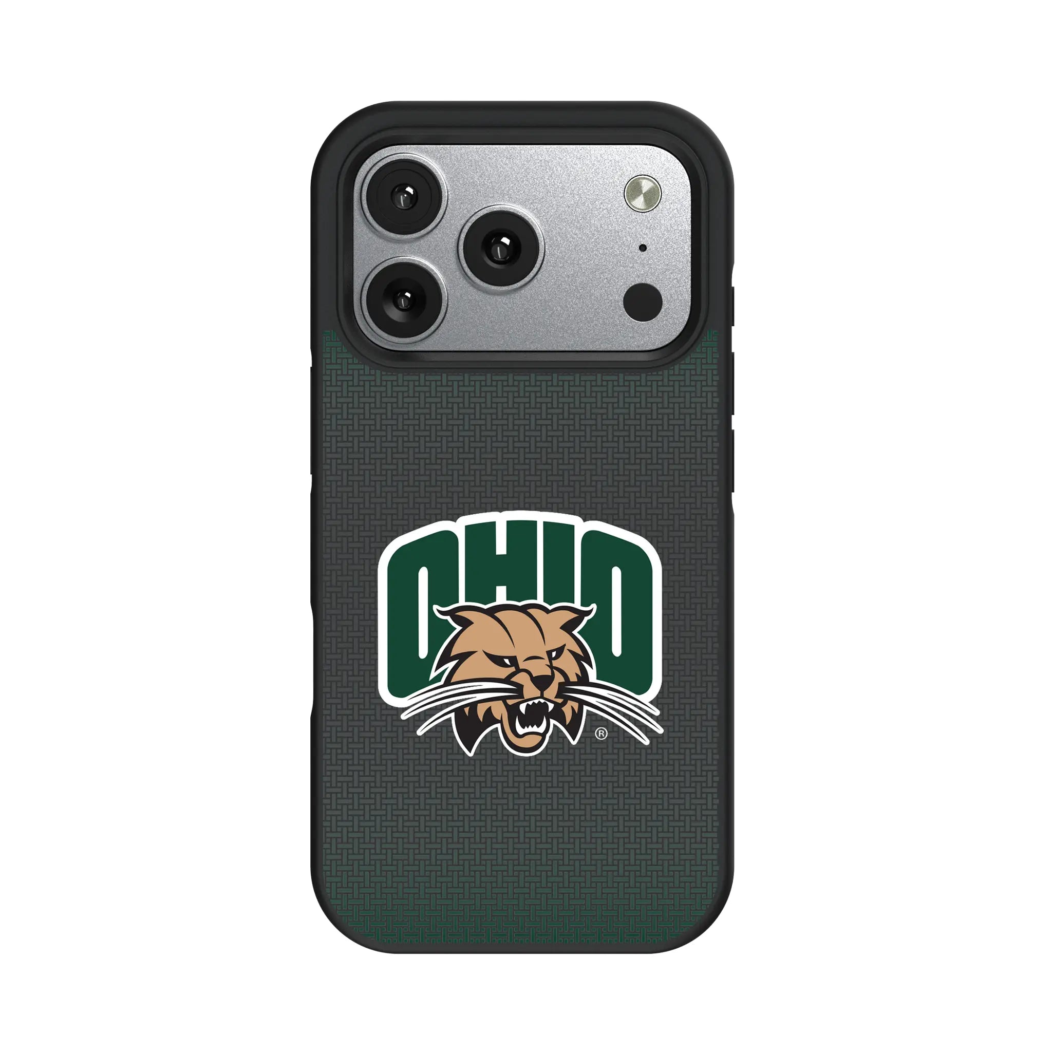 Ohio University Bobcats Linen iPhone Bump Phone Case for Apple iPhone#Device_iPhone 17 Pro