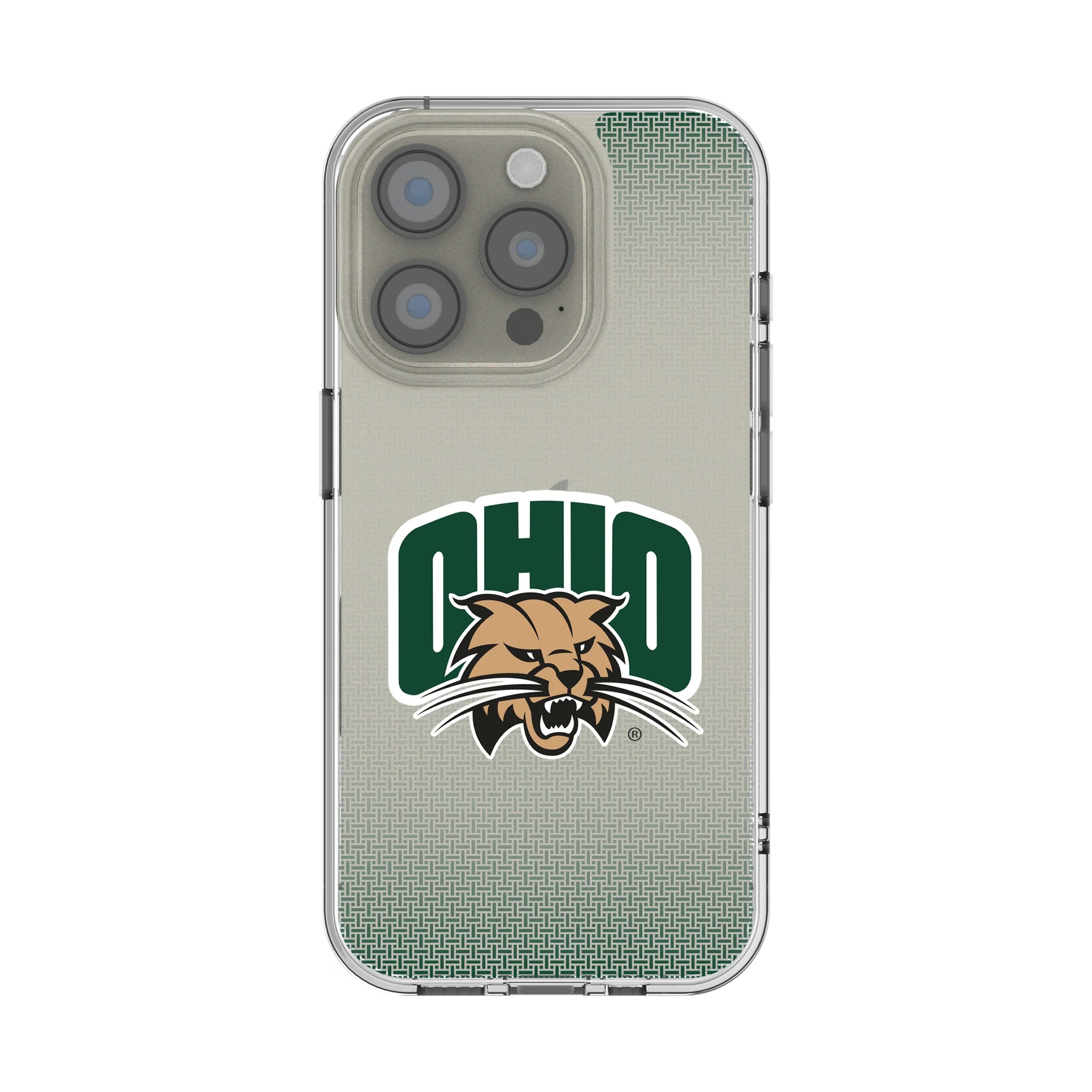 Ohio University Bobcats Linen iPhone Clear Phone Case for Apple iPhone