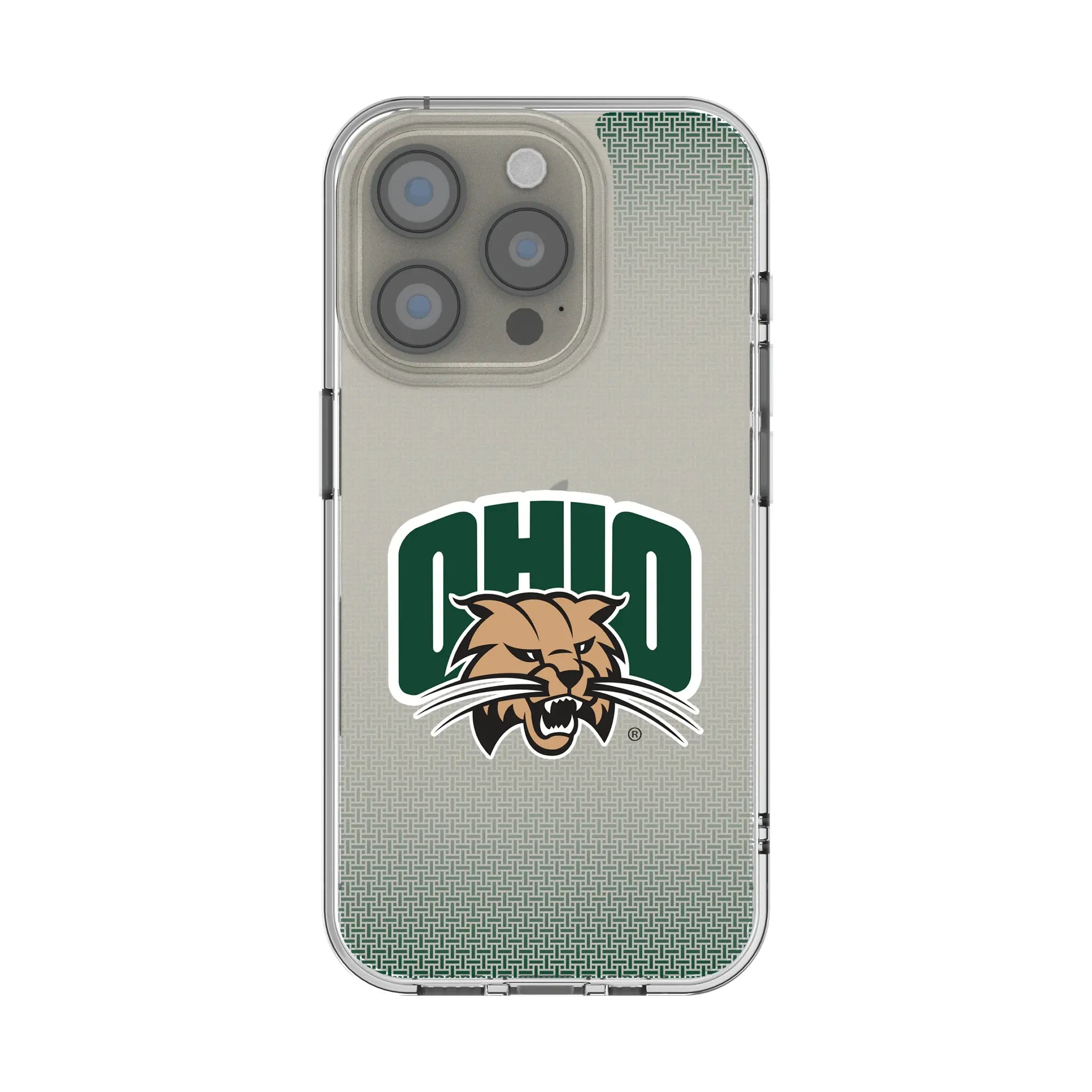 Ohio University Bobcats Linen iPhone Clear Phone Case for Apple iPhone