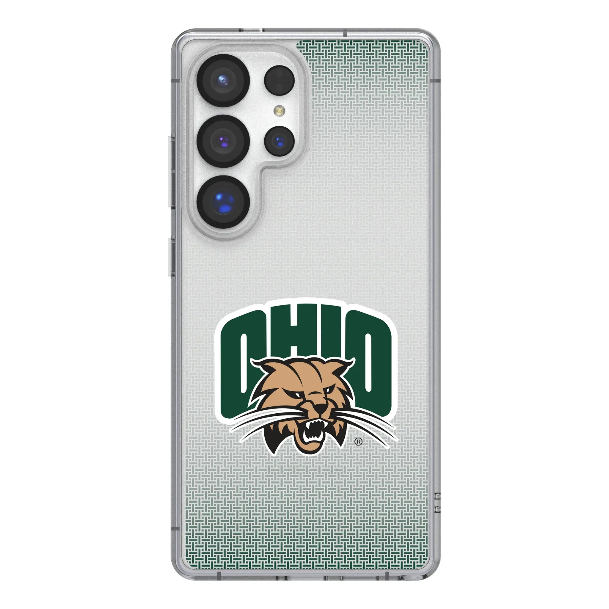 Ohio University Bobcats Linen Galaxy Clear Phone Case for Samsung Galaxy#Device_Galaxy S25 Ultra