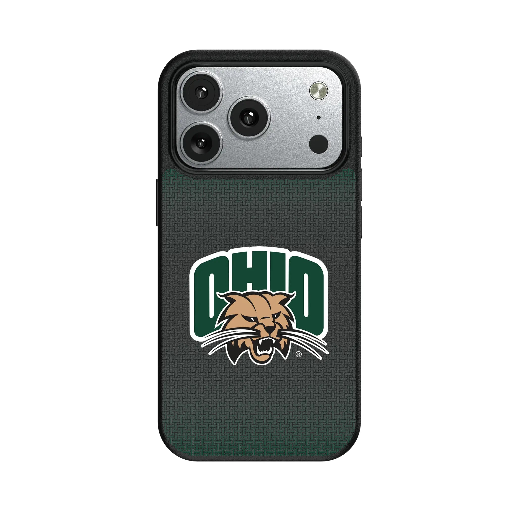 Ohio University Bobcats Linen iPhone MagSafe Compatible Phone Case for Apple iPhone#Device_iPhone 17 Pro