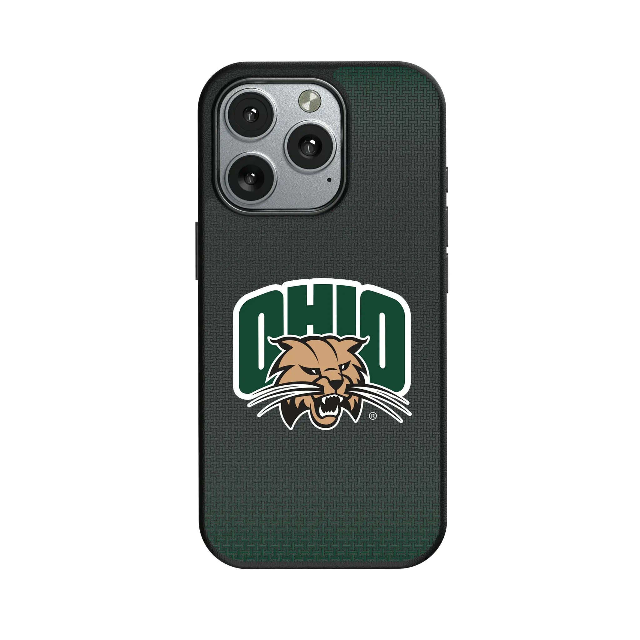 Ohio University Bobcats Linen iPhone MagSafe Compatible Phone Case for Apple iPhone