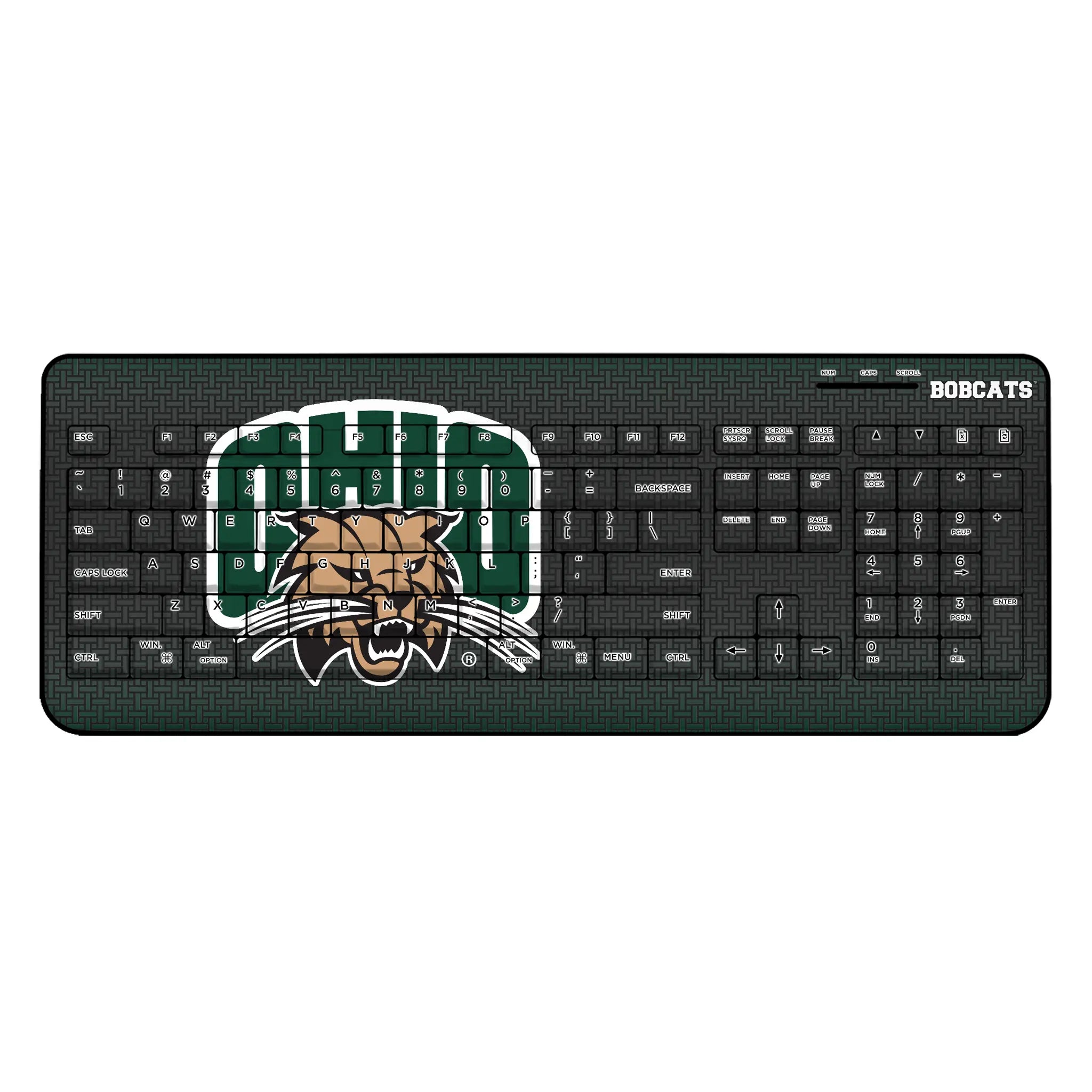 Ohio University Bobcats Linen Wireless USB Keyboard
