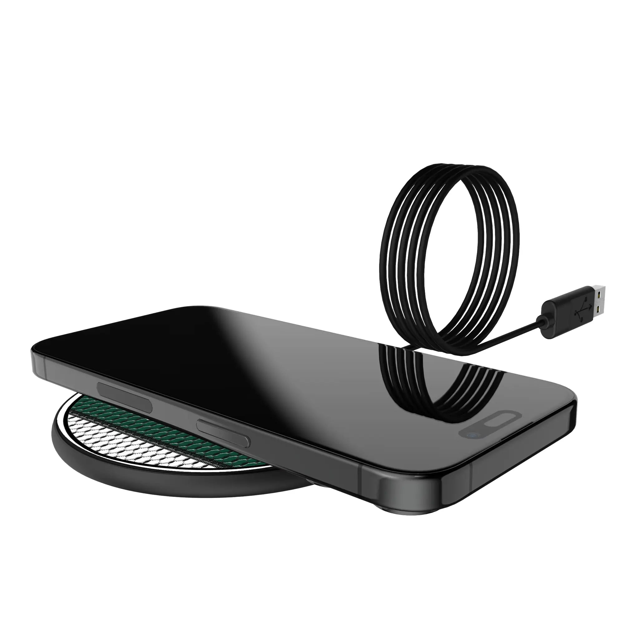 Ohio University Bobcats Mesh 15-Watt Wireless Charger - Lifestyle