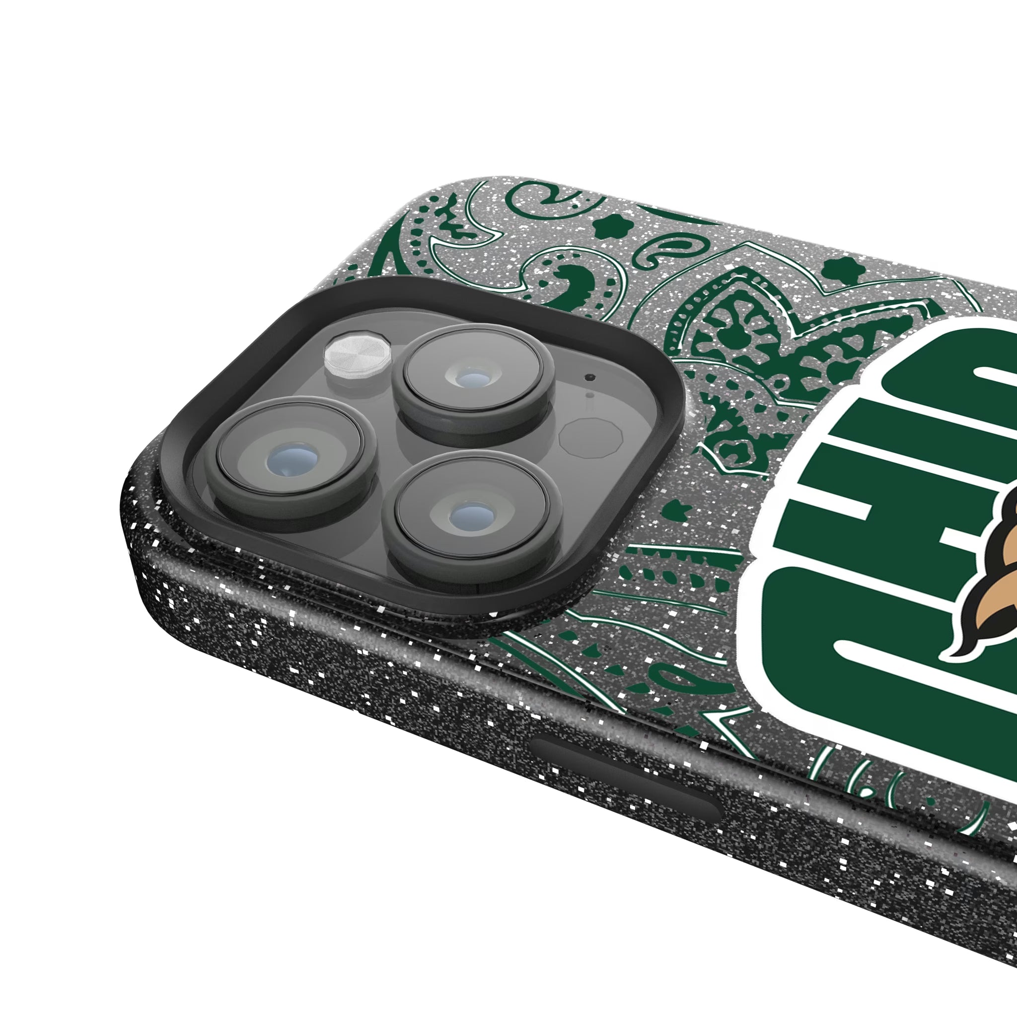 Ohio University Bobcats Paisley iPhone Bling Phone Case for Apple iPhone - Detail