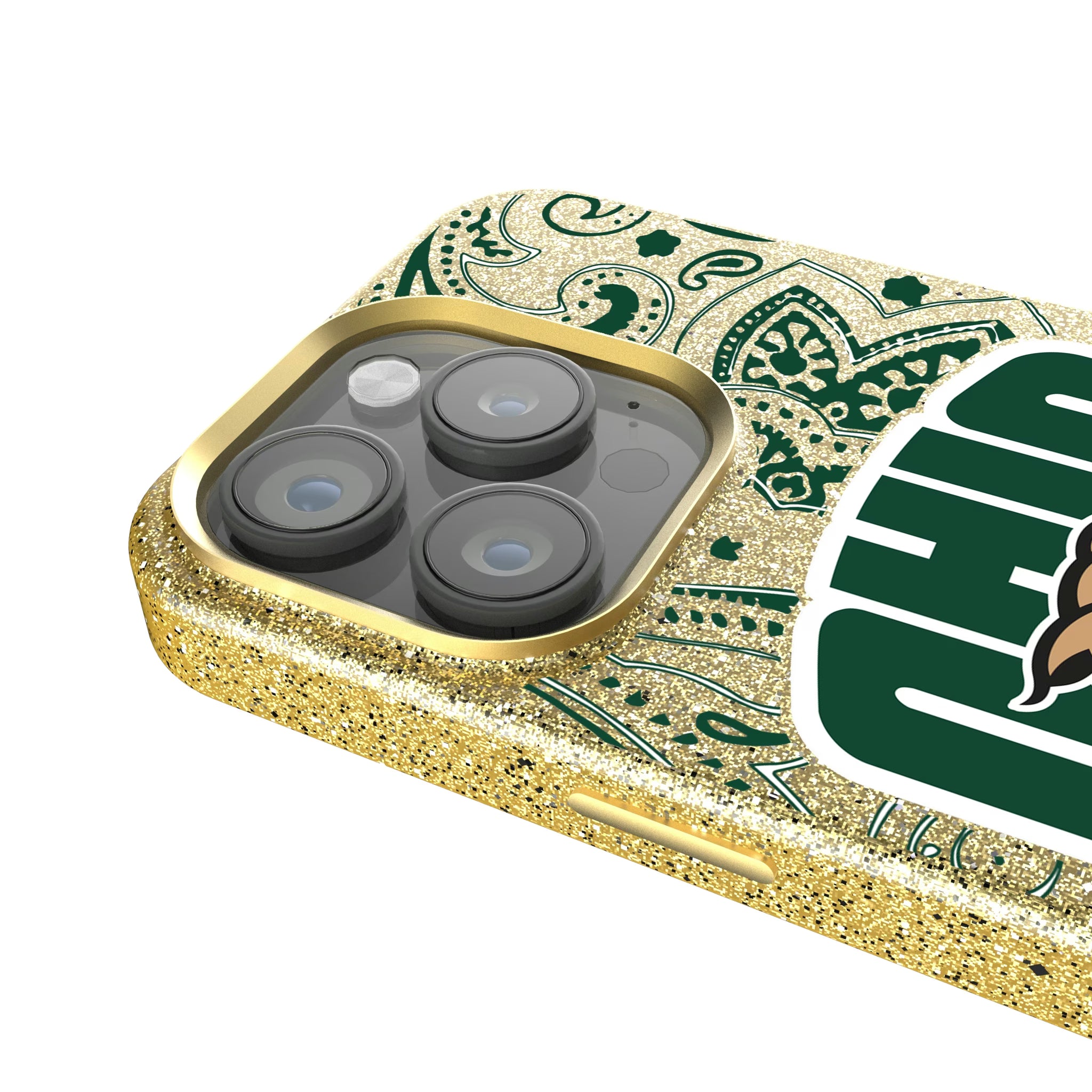 Ohio University Bobcats Paisley iPhone Bling Phone Case for Apple iPhone - Detail