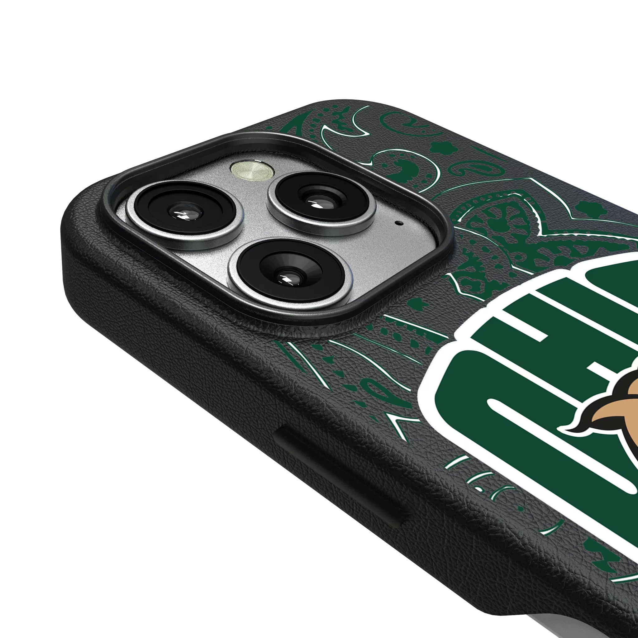 Ohio University Bobcats Paisley iPhone MagSafe Compatible Phone Case for Apple iPhone - Detail