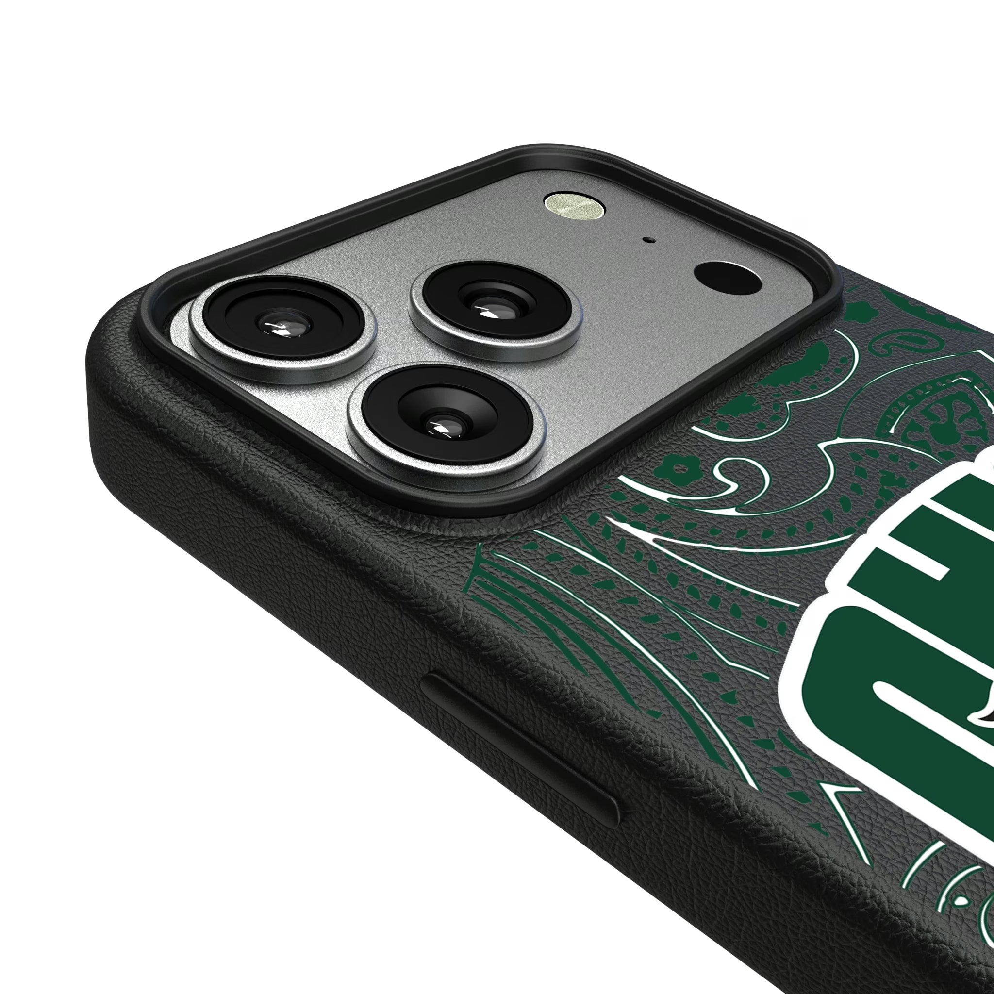 Ohio University Bobcats Paisley iPhone MagSafe Compatible Phone Case for Apple iPhone - Detail#Device_iPhone 17 Pro