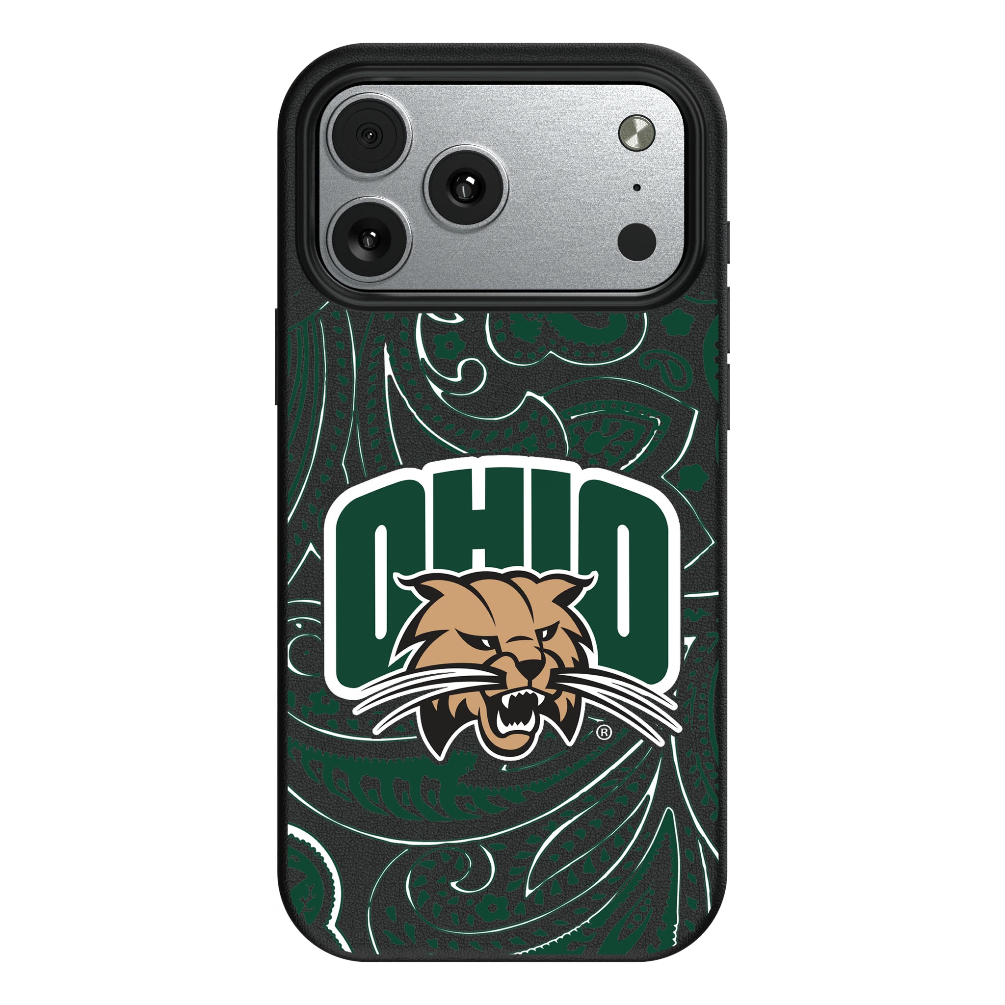 Ohio University Bobcats Paisley iPhone MagSafe Compatible Phone Case for Apple iPhone#Device_iPhone 17 Pro Max