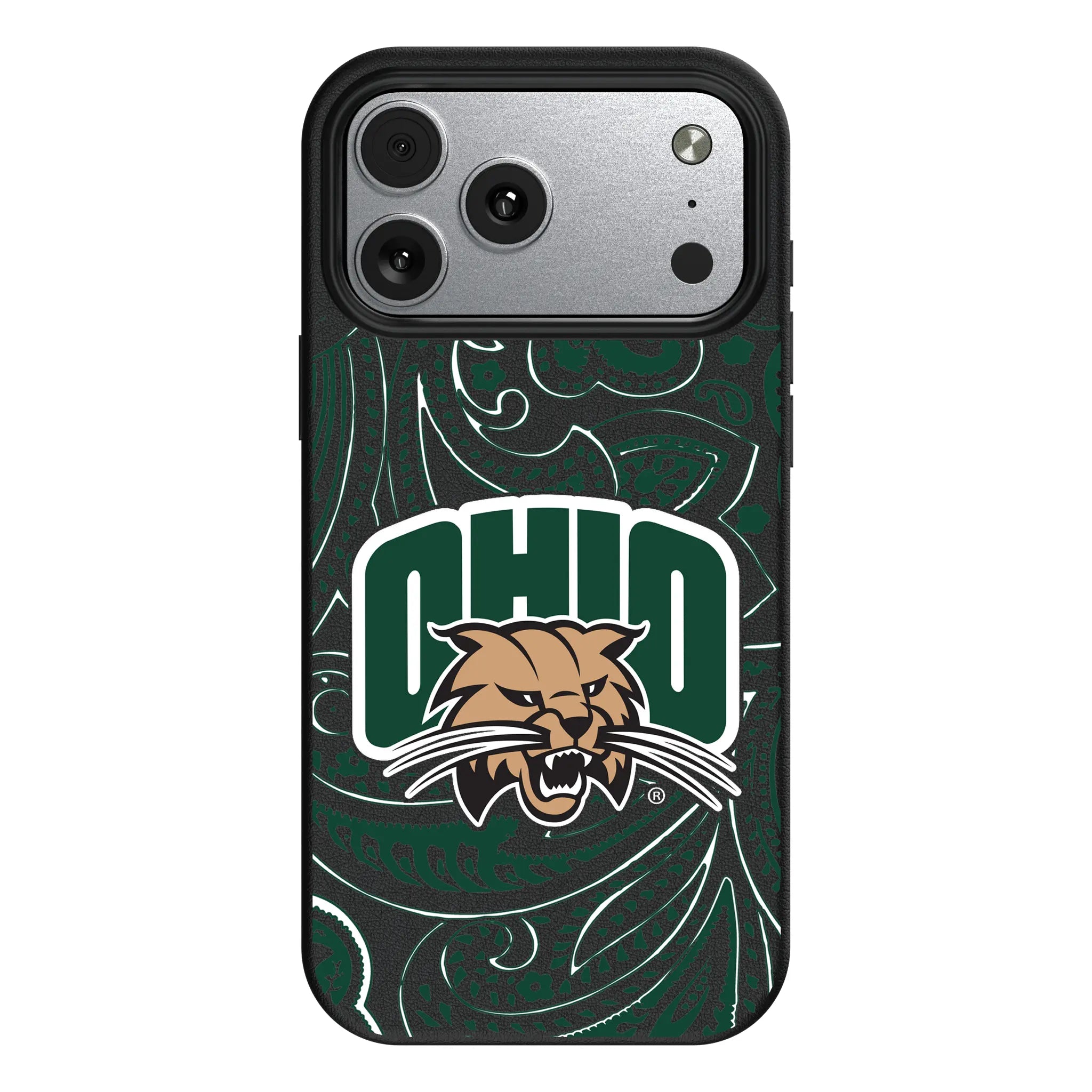 Ohio University Bobcats Paisley iPhone MagSafe Compatible Phone Case for Apple iPhone#Device_iPhone 17 Pro Max
