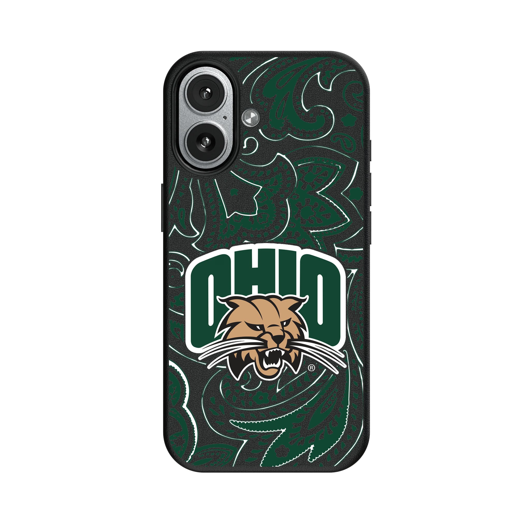 Ohio University Bobcats Paisley iPhone MagSafe Compatible Phone Case for Apple iPhone#Device_iPhone 17