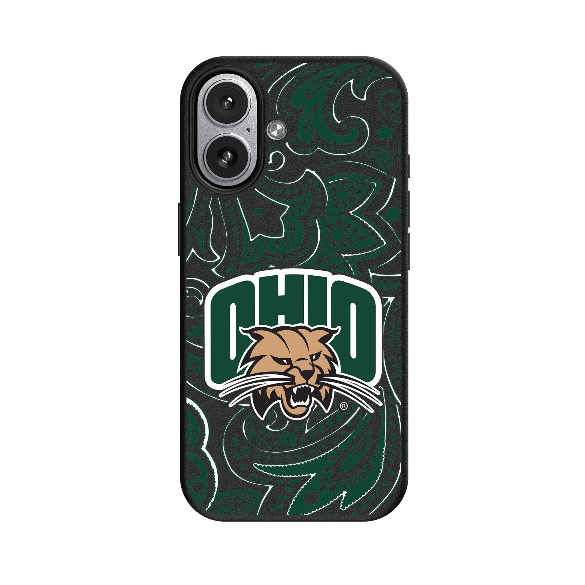 Ohio University Bobcats Paisley iPhone MagSafe Compatible Phone Case for Apple iPhone#Device_iPhone 17