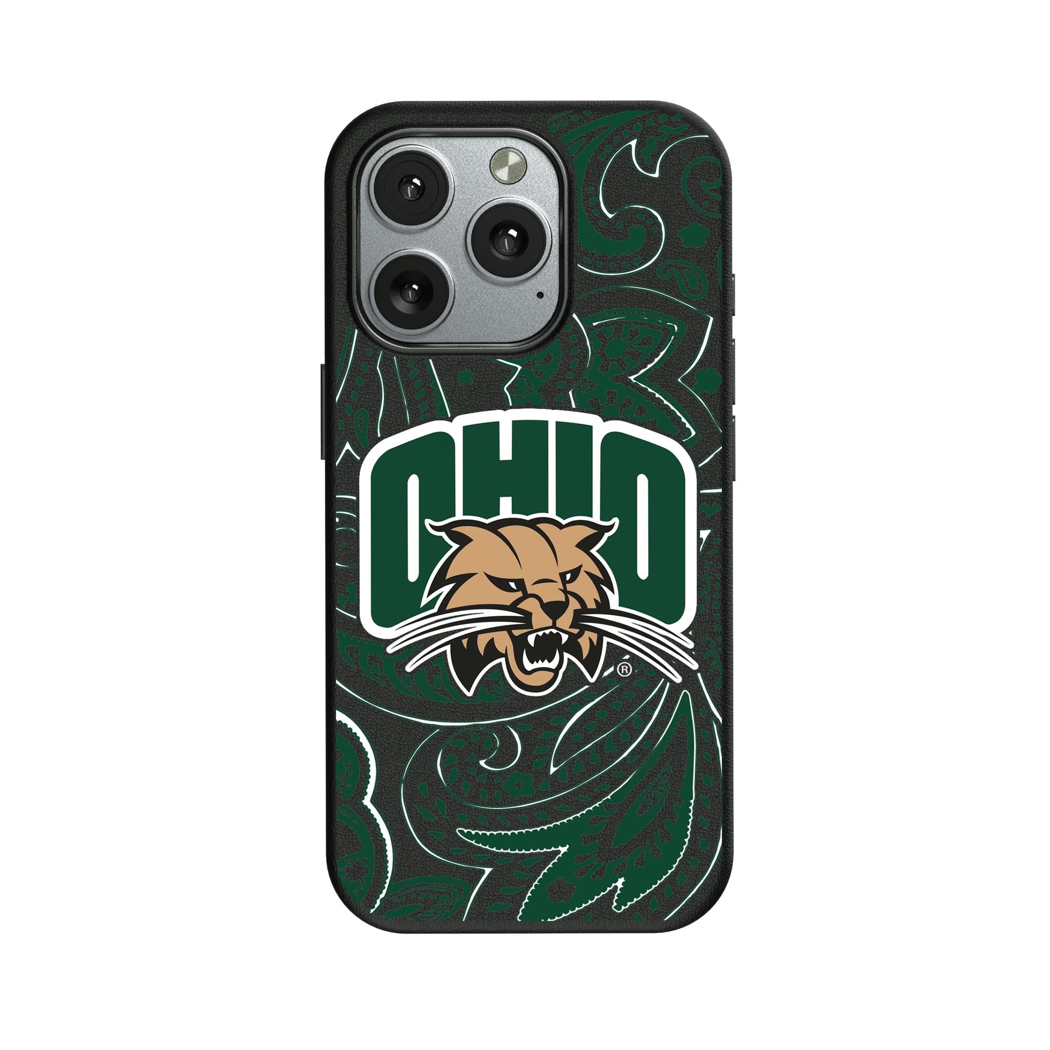 Ohio University Bobcats Paisley iPhone MagSafe Compatible Phone Case for Apple iPhone