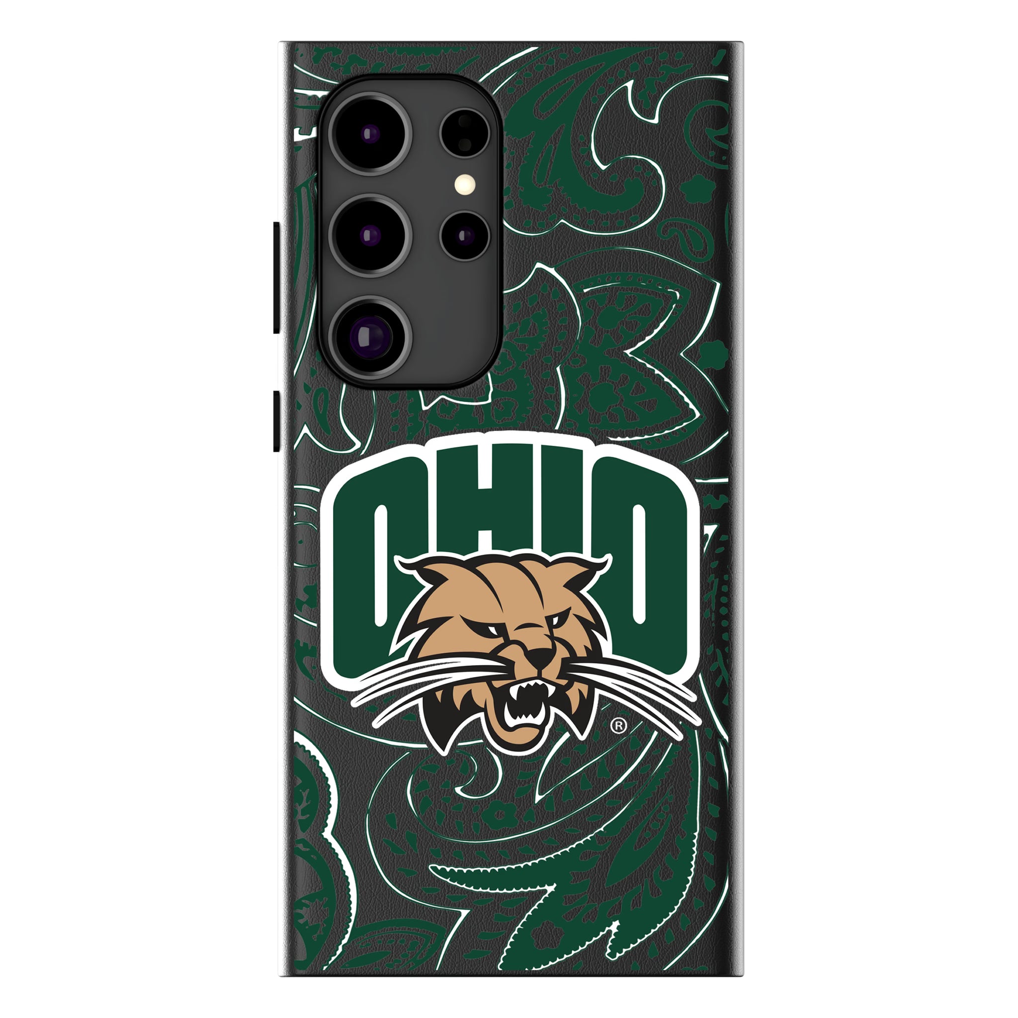 Ohio University Bobcats Paisley Galaxy MagSafe Compatible Phone Case for Samsung Galaxy