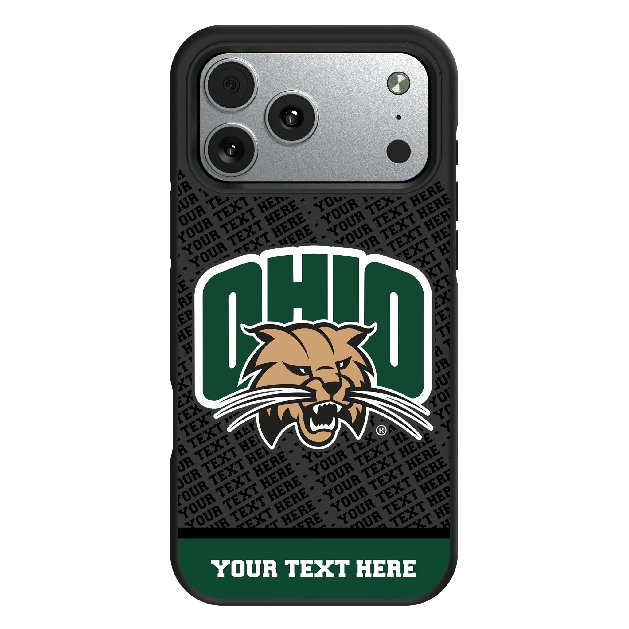 Ohio University Bobcats Personalized EndZone Plus iPhone Bump Phone Case for Apple iPhone#Device_iPhone 17 Pro Max