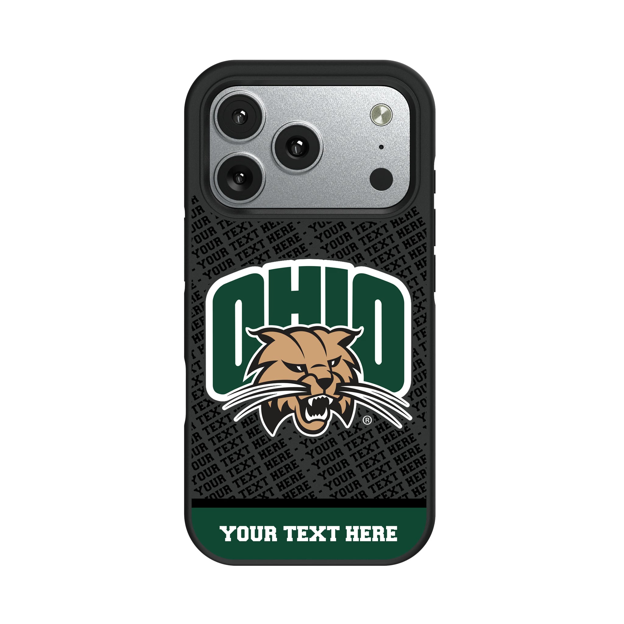 Ohio University Bobcats Personalized EndZone Plus iPhone Bump Phone Case for Apple iPhone#Device_iPhone 17 Pro