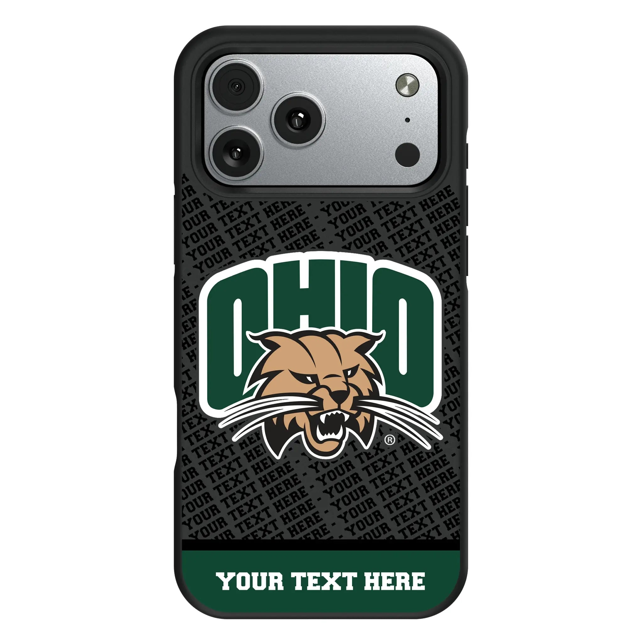 Ohio University Bobcats Personalized EndZone Plus iPhone Bump Phone Case for Apple iPhone#Device_iPhone 17 Pro Max