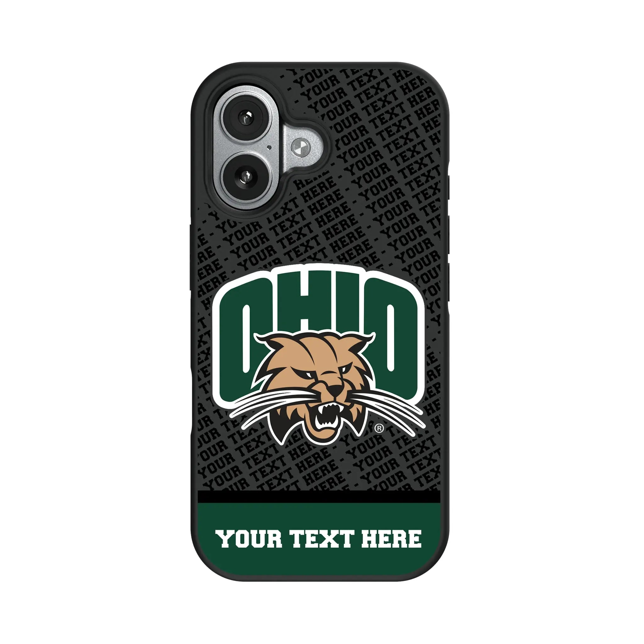 Ohio University Bobcats Personalized EndZone Plus iPhone Bump Phone Case for Apple iPhone#Device_iPhone 17