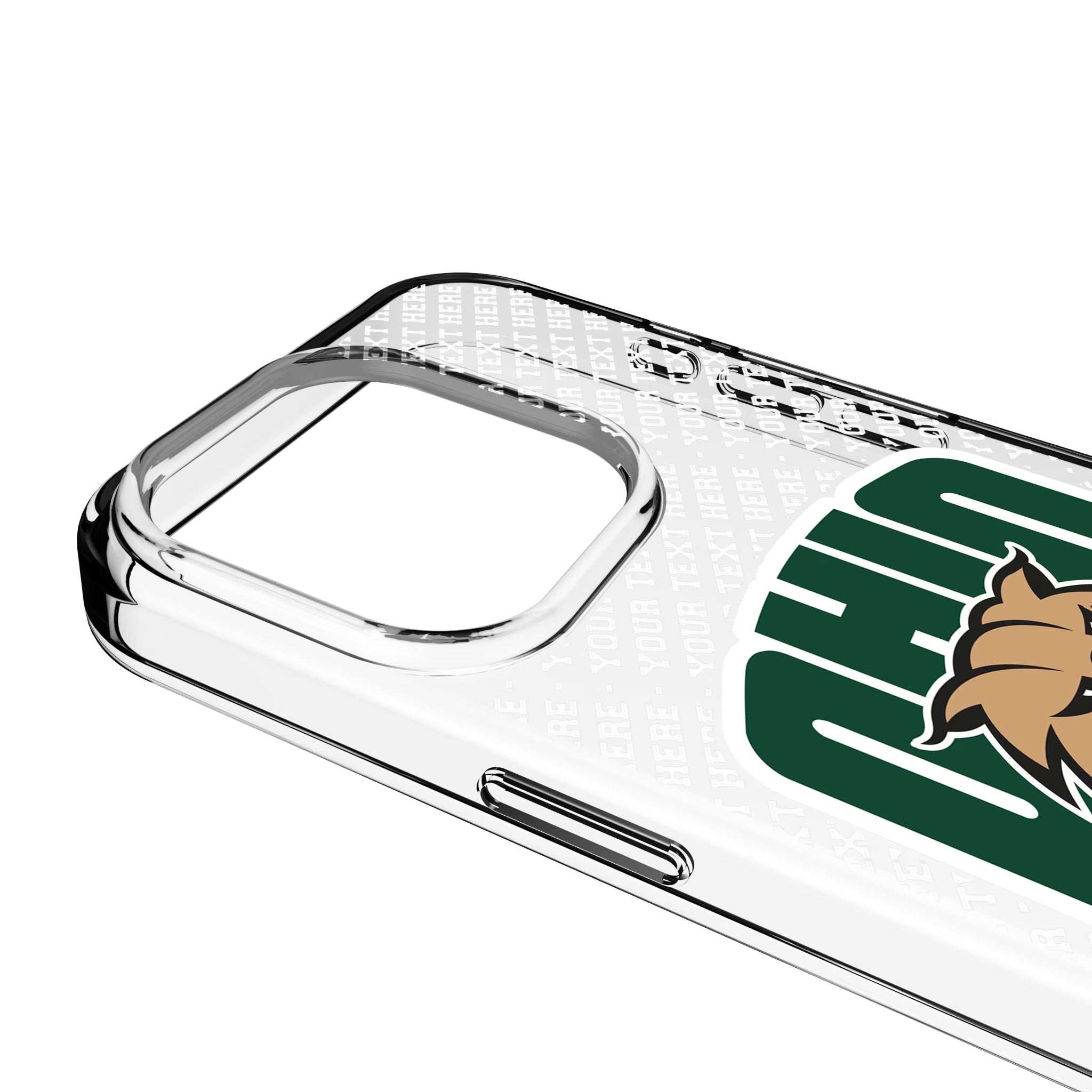 Ohio University Bobcats Personalized EndZone Plus iPhone Clear Phone Case for Apple iPhone - Detail