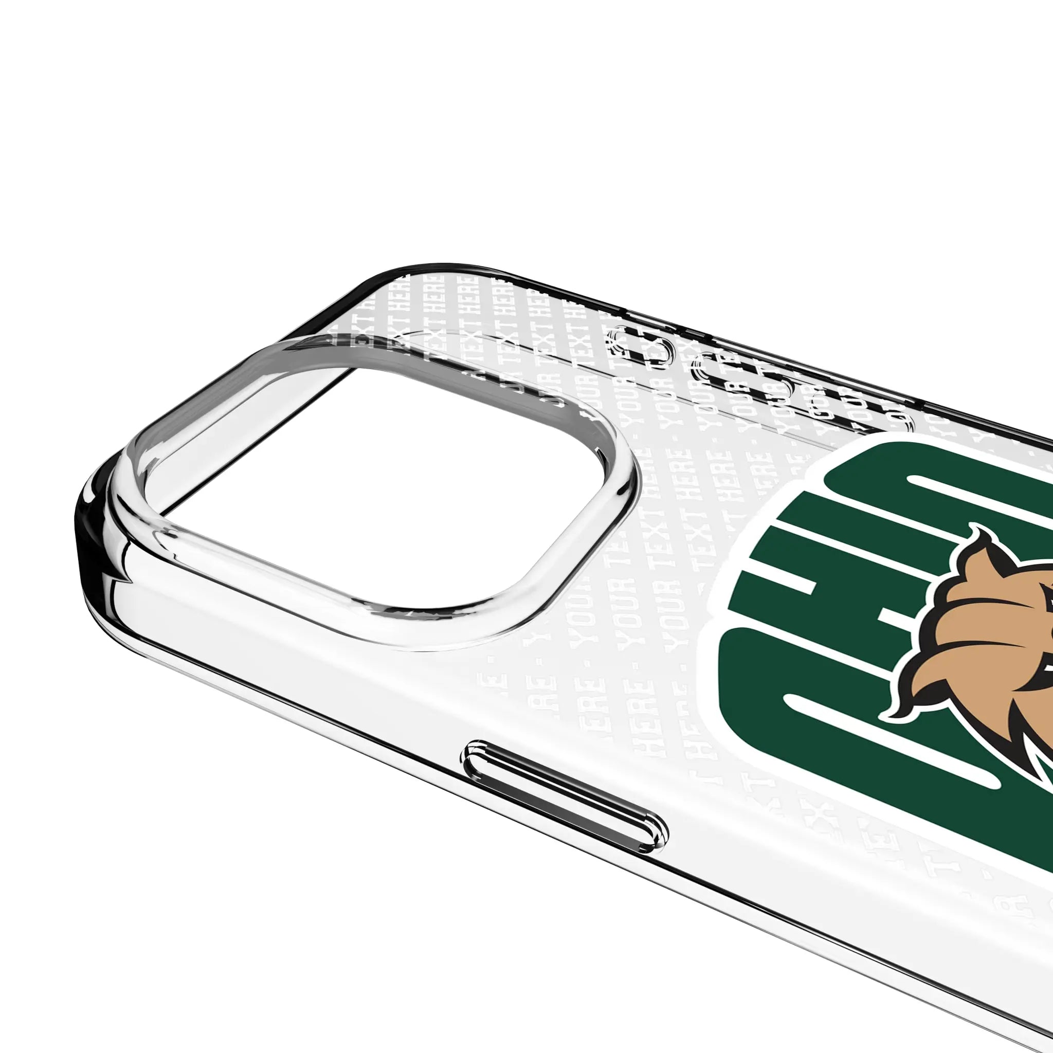 Ohio University Bobcats Personalized EndZone Plus iPhone Clear Phone Case for Apple iPhone - Detail