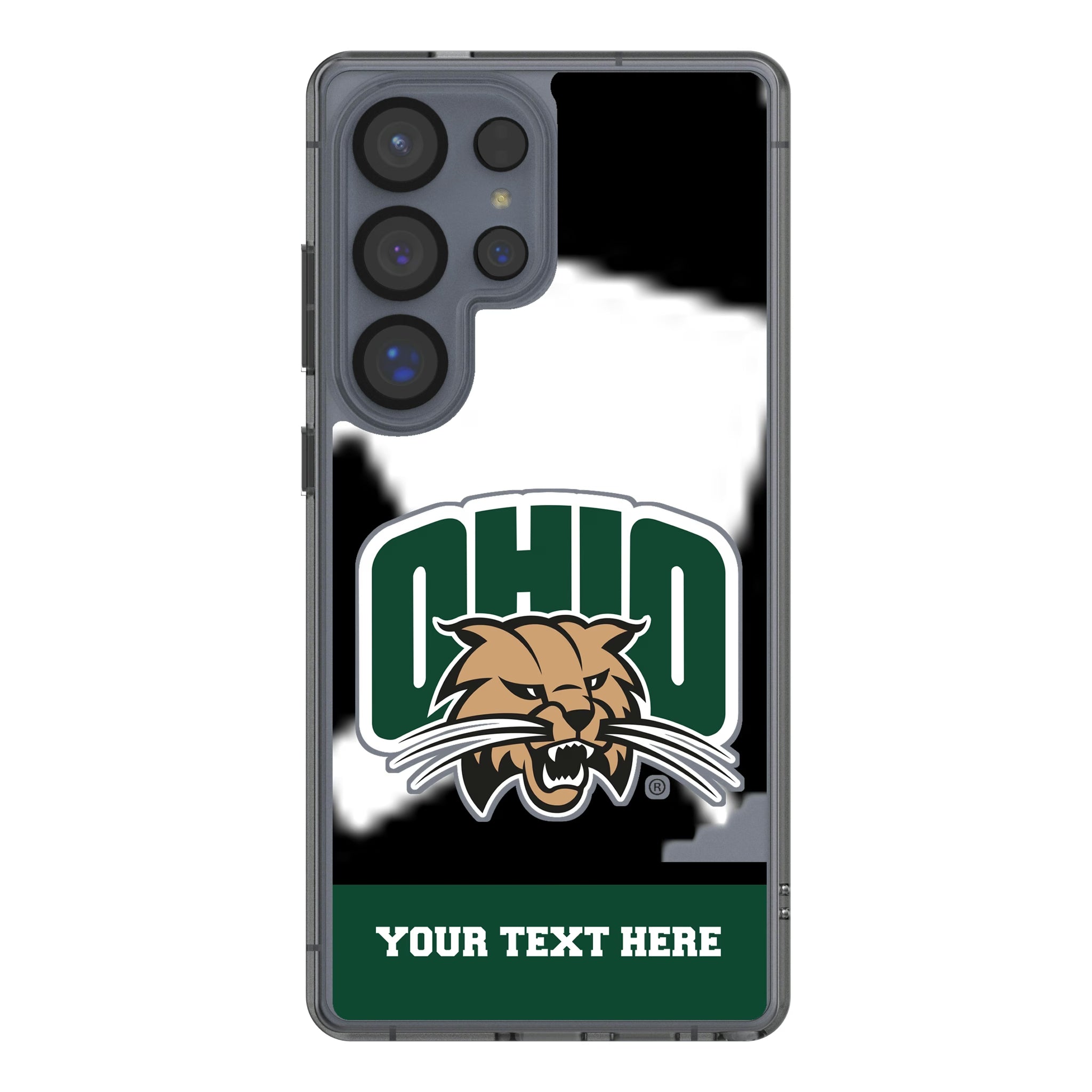 Ohio University Bobcats Personalized EndZone Plus Galaxy Clear Phone Case for Samsung Galaxy