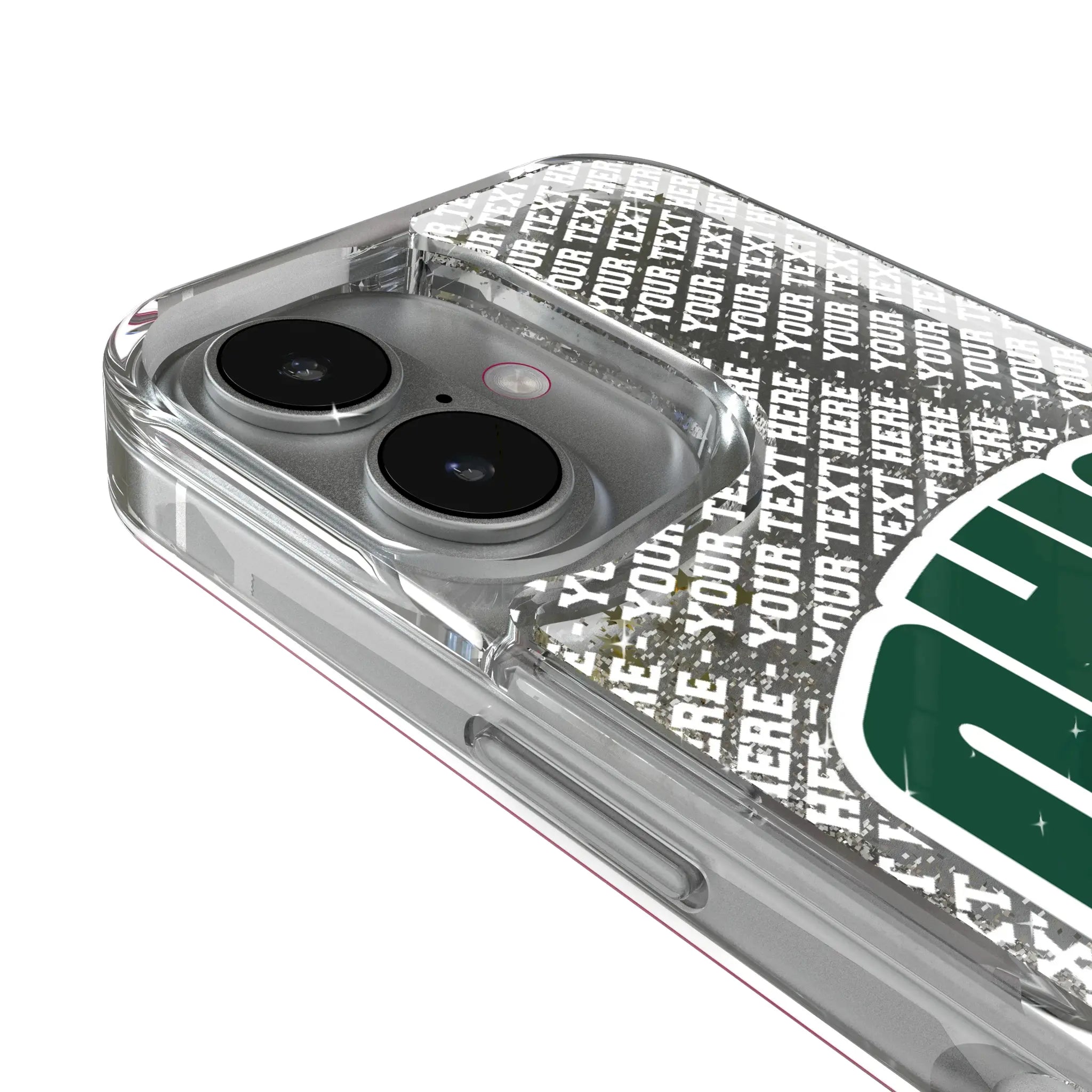 Ohio University Bobcats Personalized EndZone Plus iPhone Glitter Phone Case for Apple iPhone - Detail