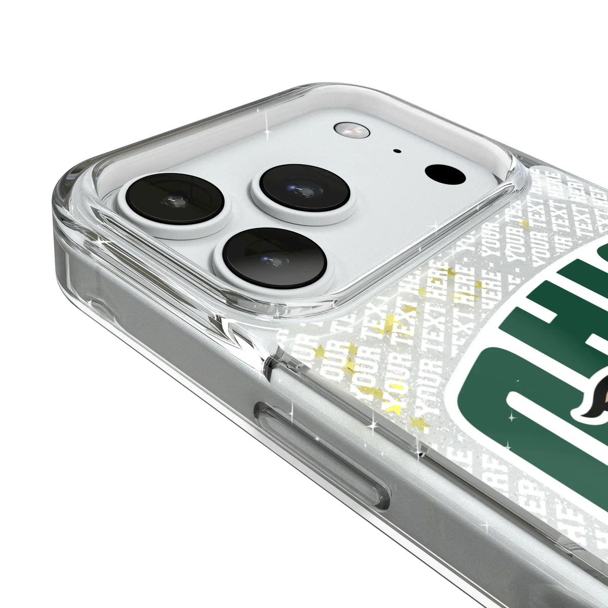 Ohio University Bobcats Personalized EndZone Plus iPhone Glitter Phone Case for Apple iPhone - Detail#Device_iPhone 18 Pro
