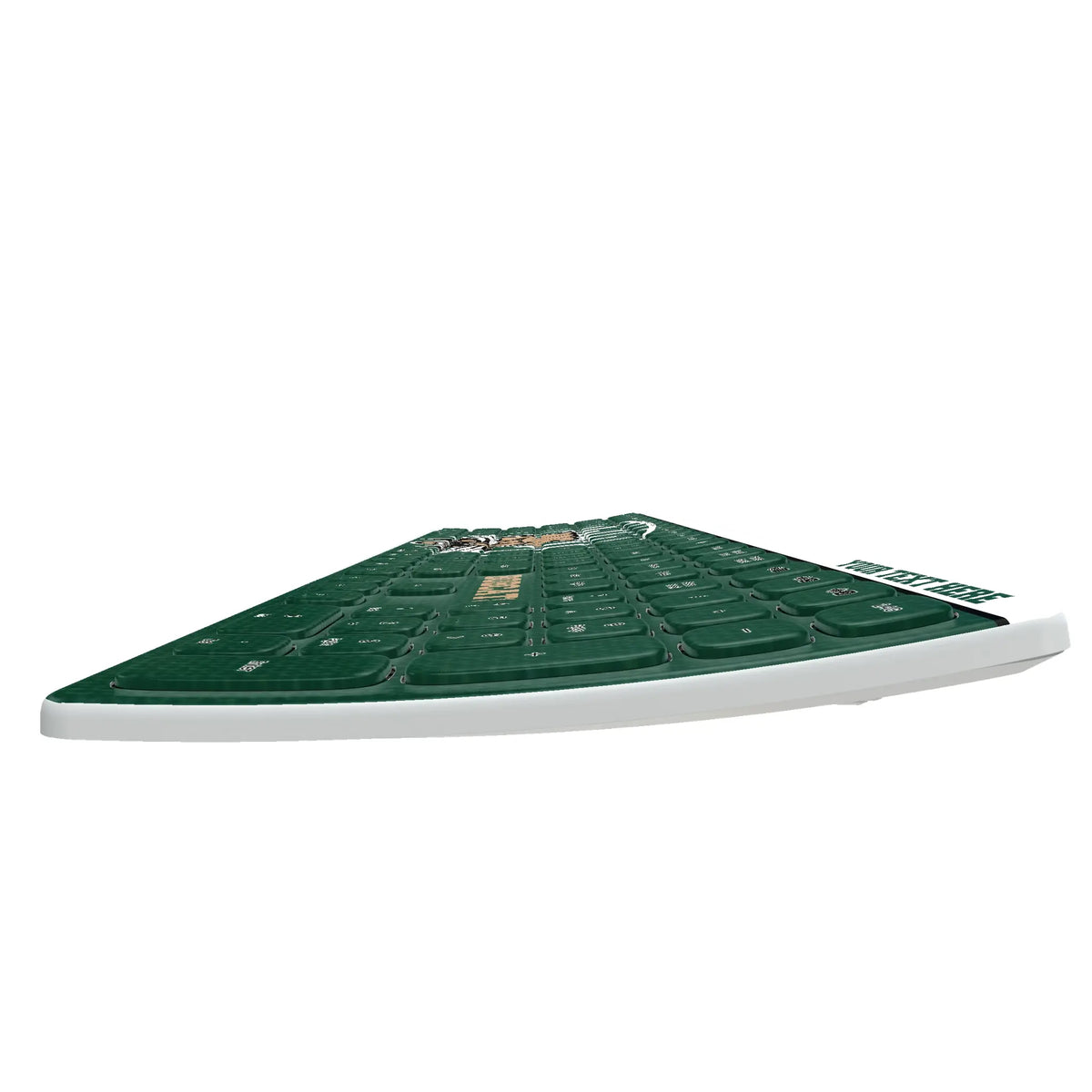 Ohio University Bobcats Personalized Endzone Solid KKB605 Curved Wireless Keyboard