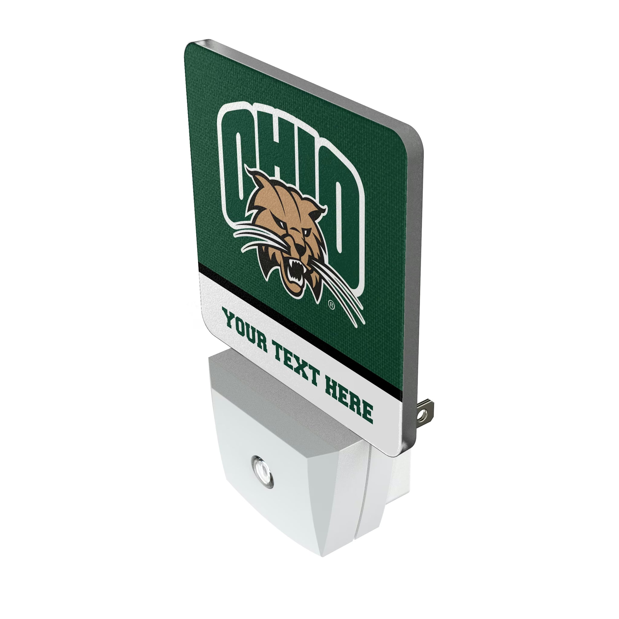 Ohio University Bobcats Personalized Endzone Solid Night Light 2-Pack - Isometric View
