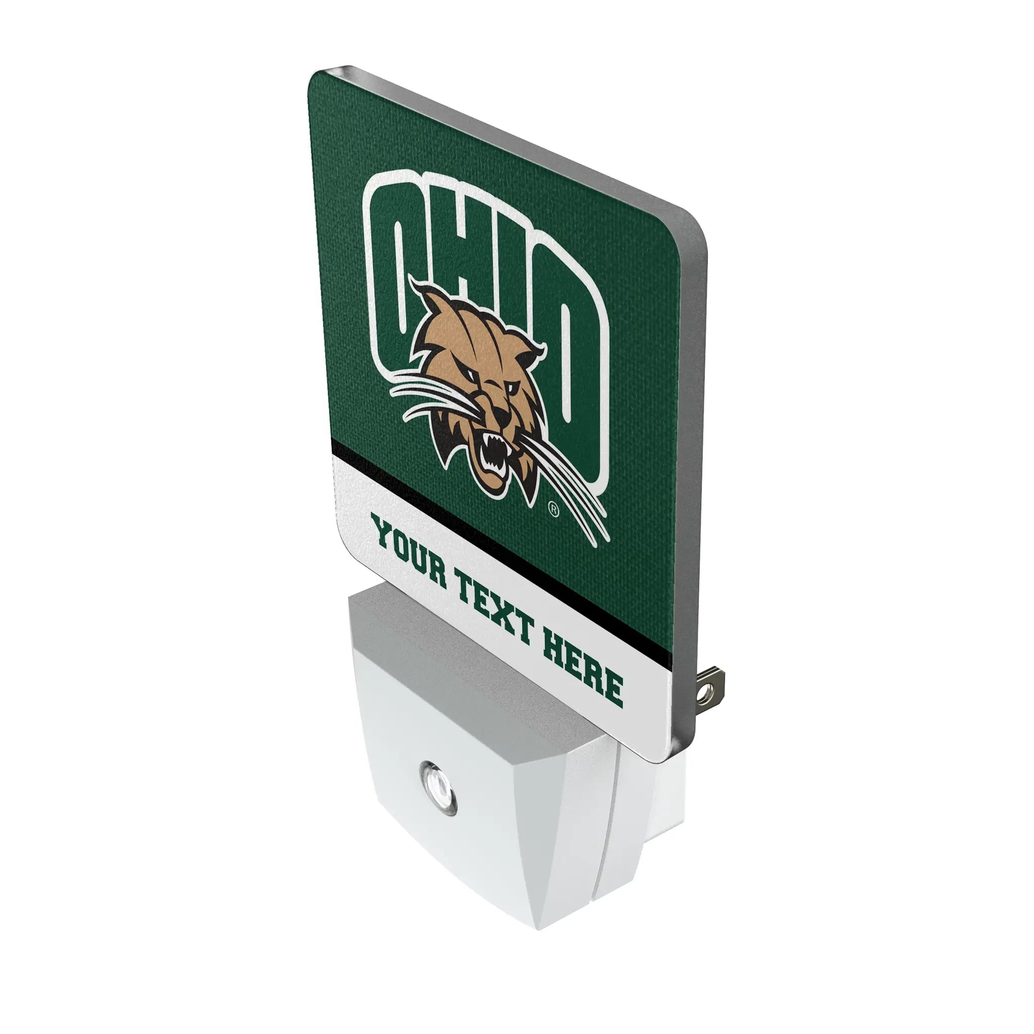 Ohio University Bobcats Personalized Endzone Solid Night Light 2-Pack - Isometric View