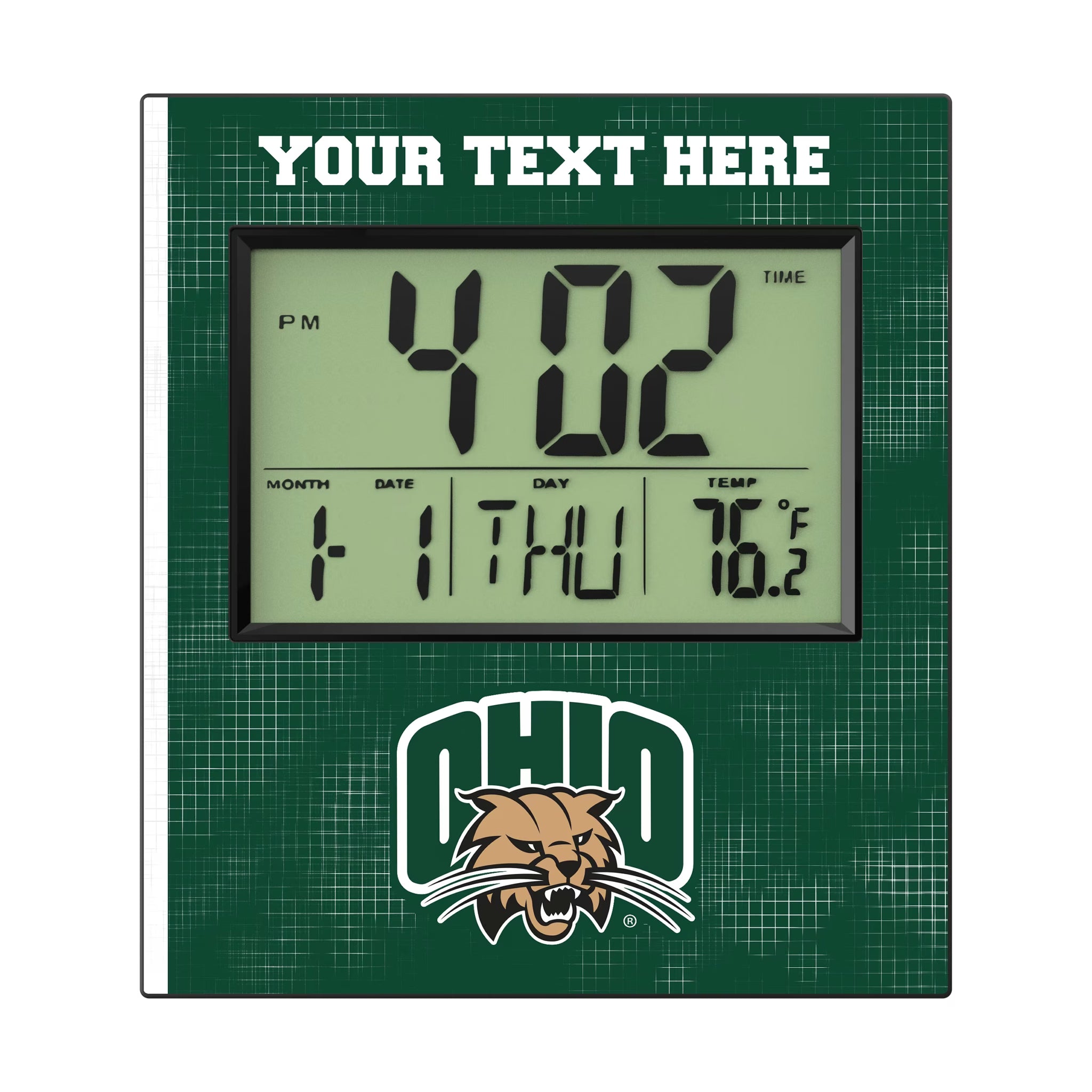 Ohio University Bobcats Personalized Hatch Wall Clock