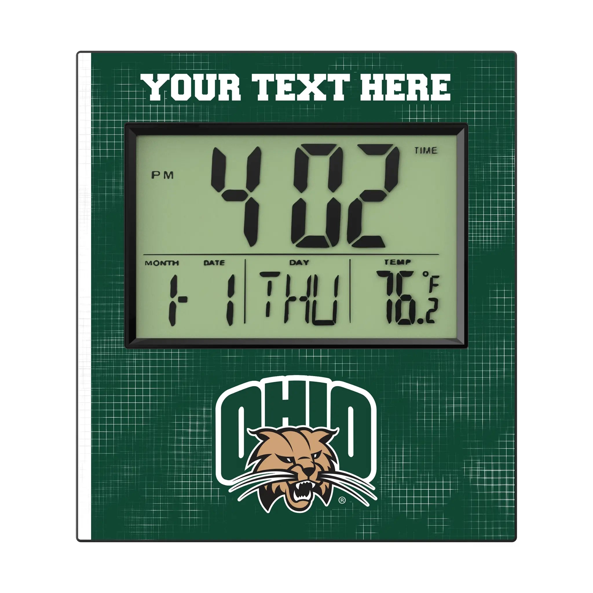 Ohio University Bobcats Personalized Hatch Wall Clock