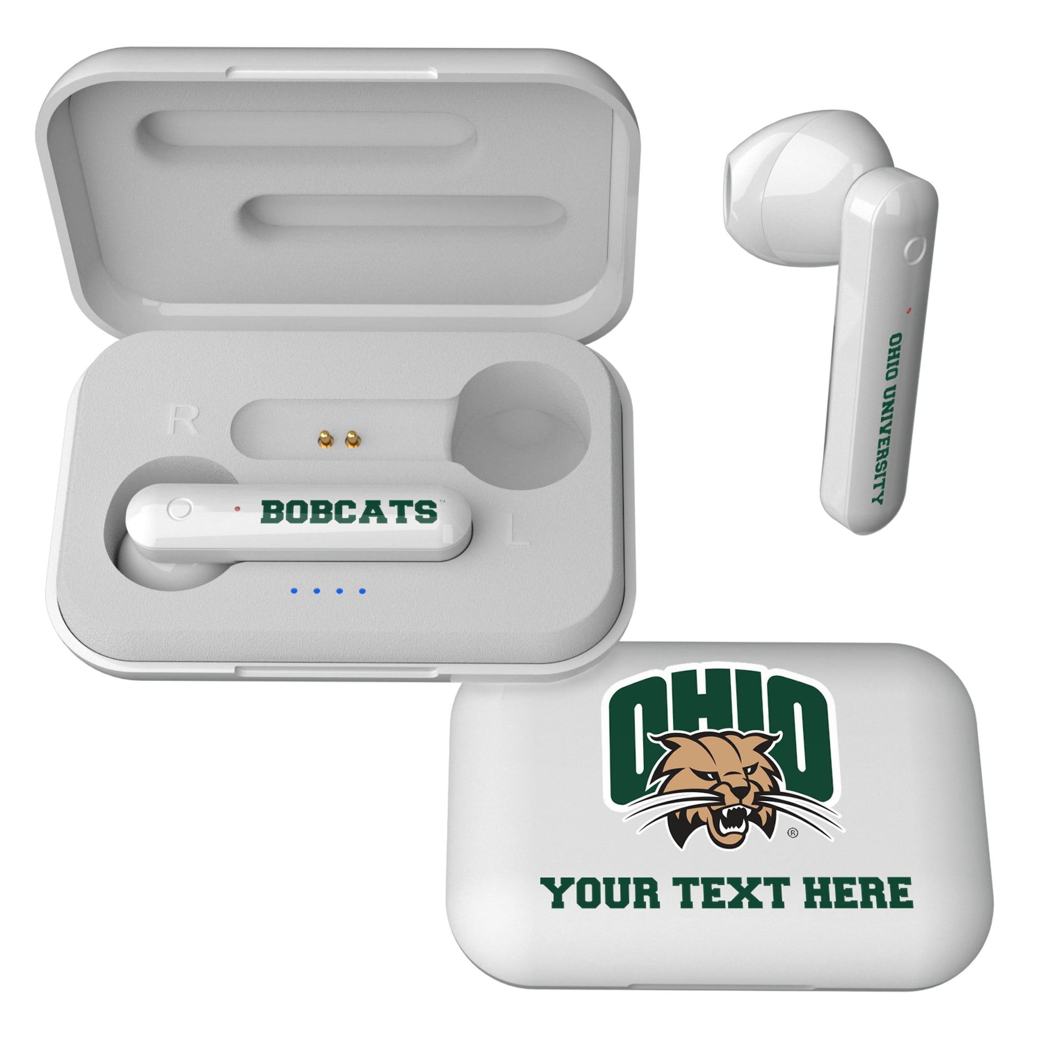 Ohio University Bobcats Personalized Insignia Wireless TWS Earbuds