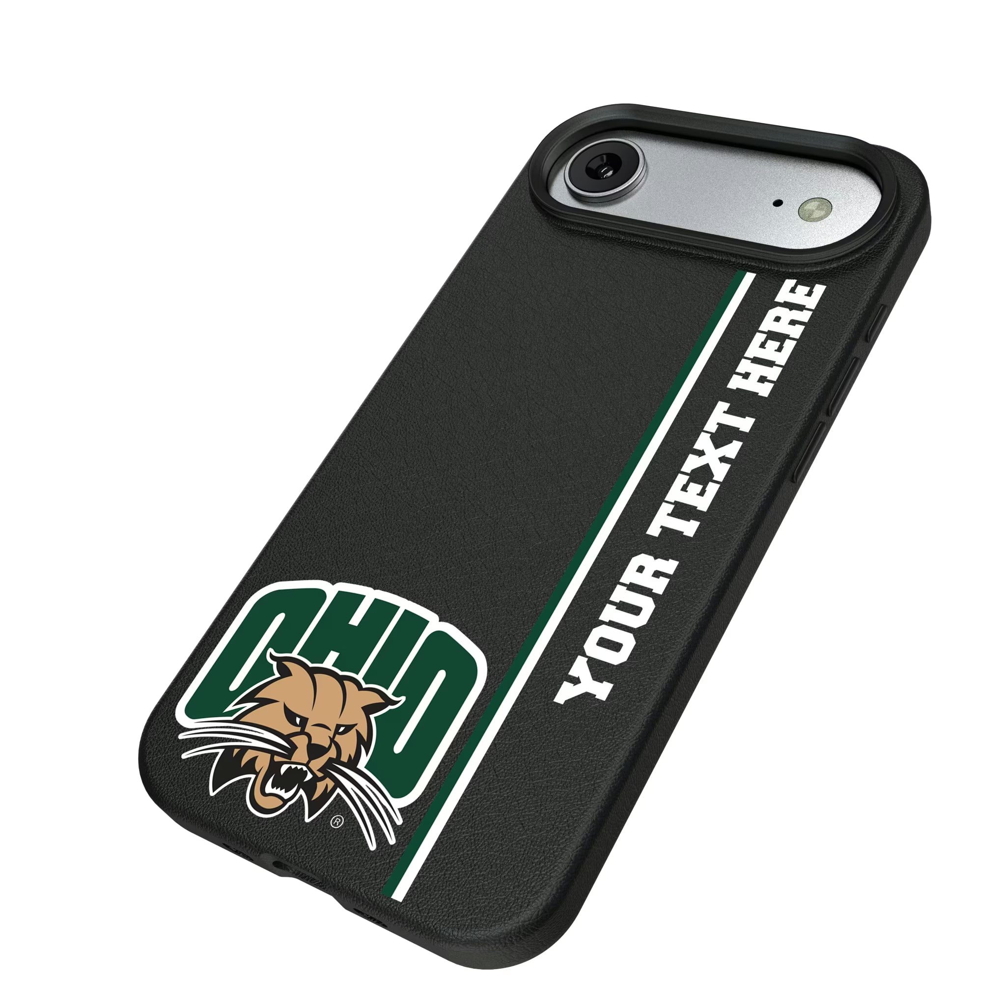 Ohio University Bobcats Personalized Sidebard iPhone MagSafe Compatible Phone Case for Apple iPhone - Isometric View#Device_iPhone Air