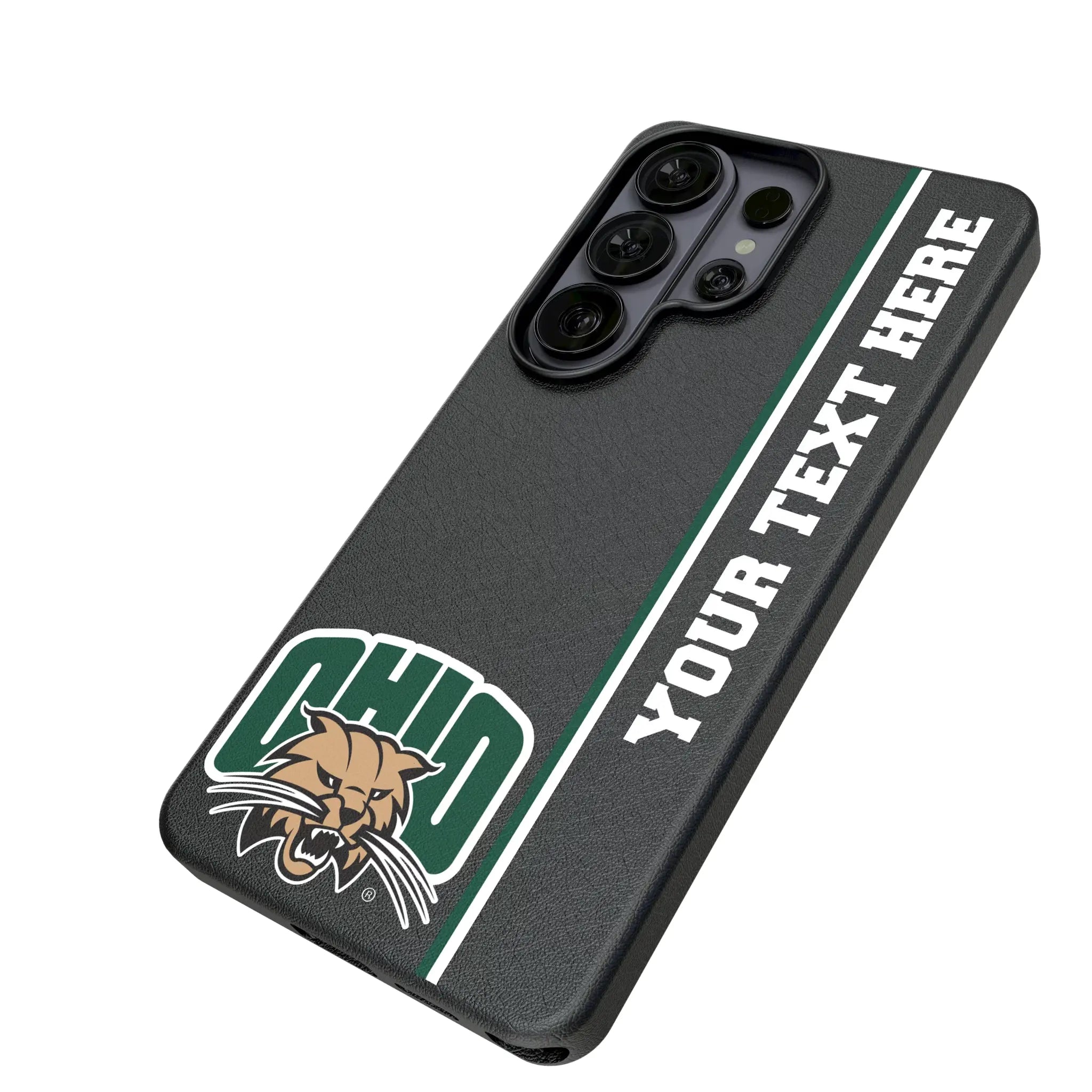 Ohio University Bobcats Personalized Sidebard Galaxy MagSafe Compatible Phone Case for Samsung Galaxy - Isometric View#Device_Galaxy S26 Ultra