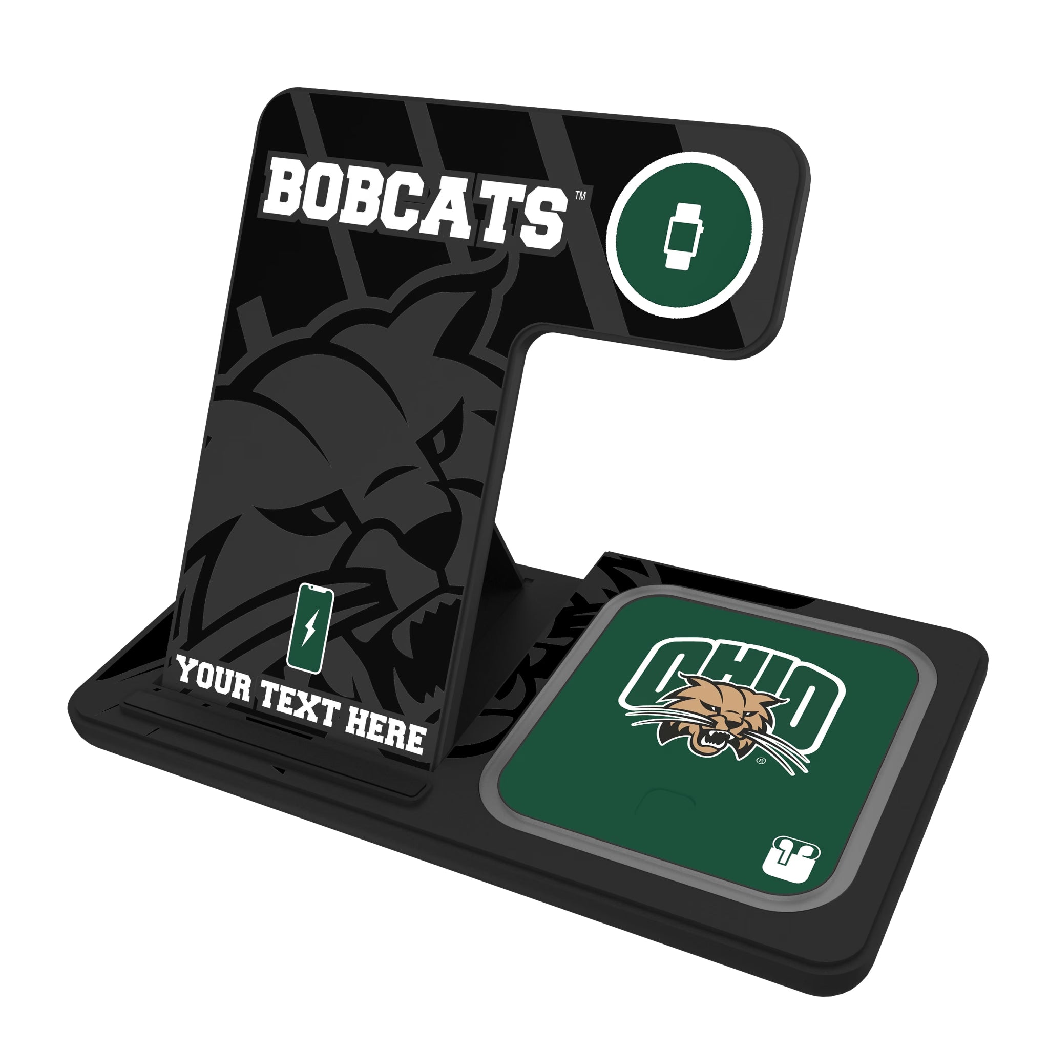 Ohio University Bobcats Personalized Tilt 3 in 1 Charging Station