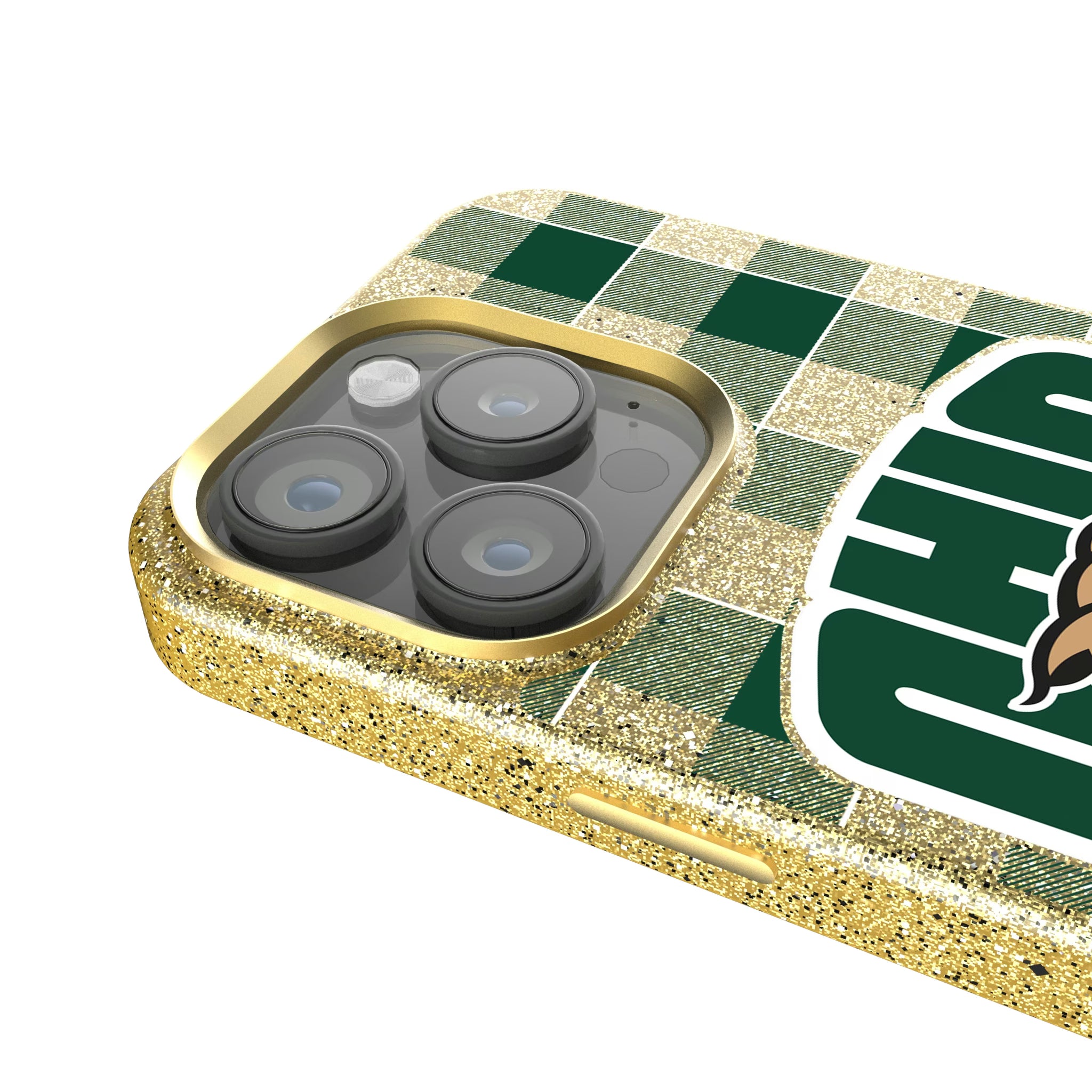 Ohio University Bobcats Plaid iPhone Bling Phone Case for Apple iPhone - Detail
