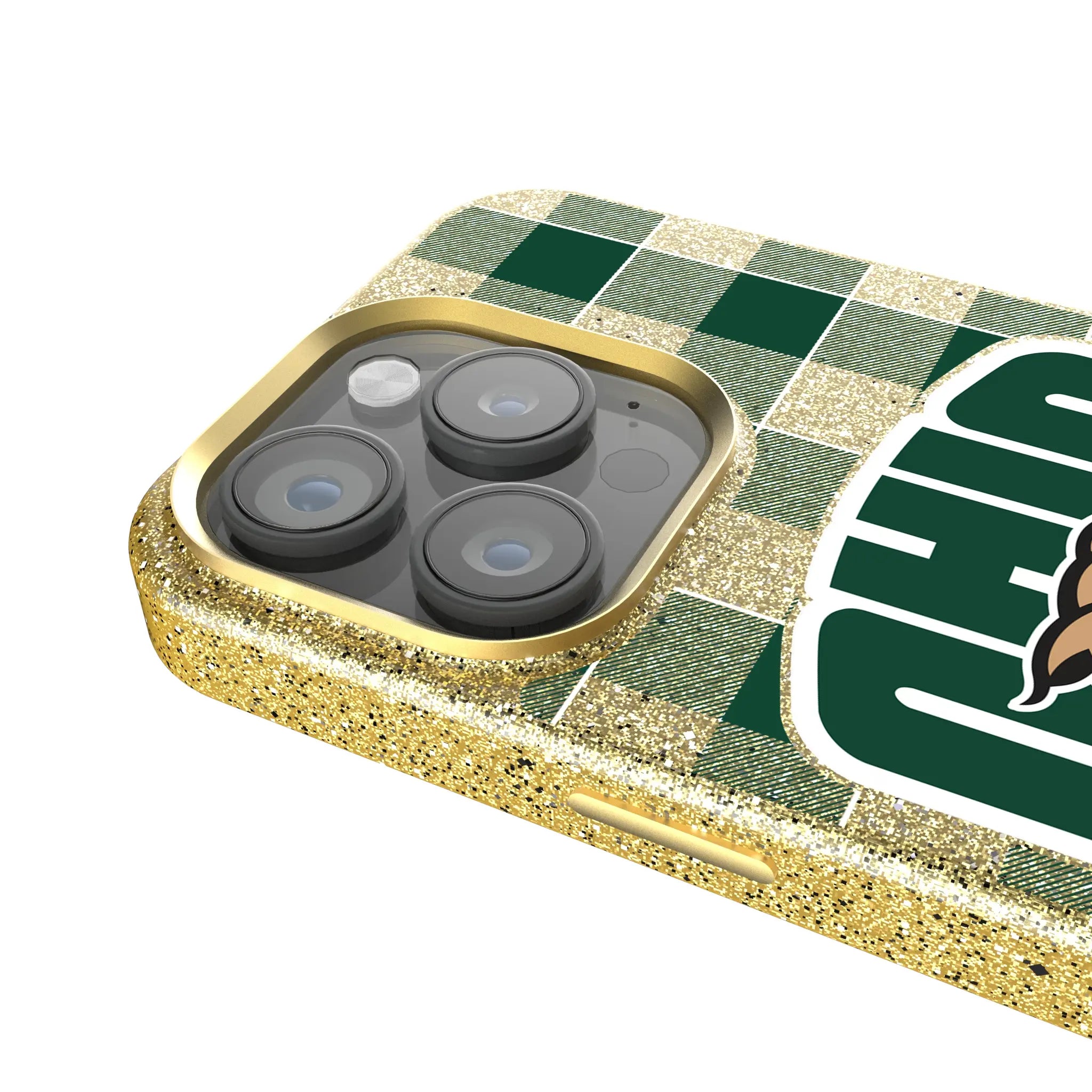 Ohio University Bobcats Plaid iPhone Bling Phone Case for Apple iPhone - Detail