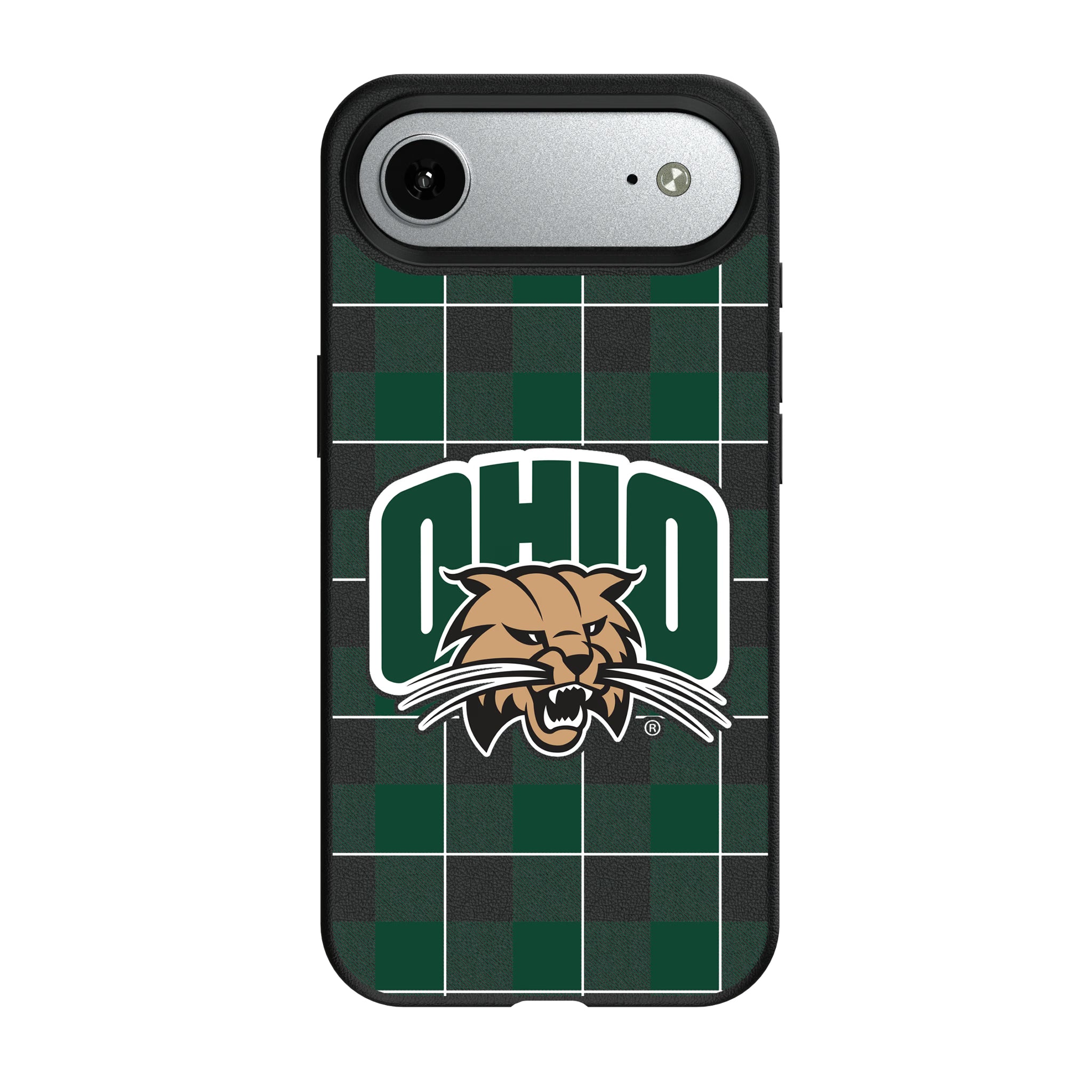 Ohio University Bobcats Plaid iPhone MagSafe Compatible Phone Case for Apple iPhone#Device_iPhone Air