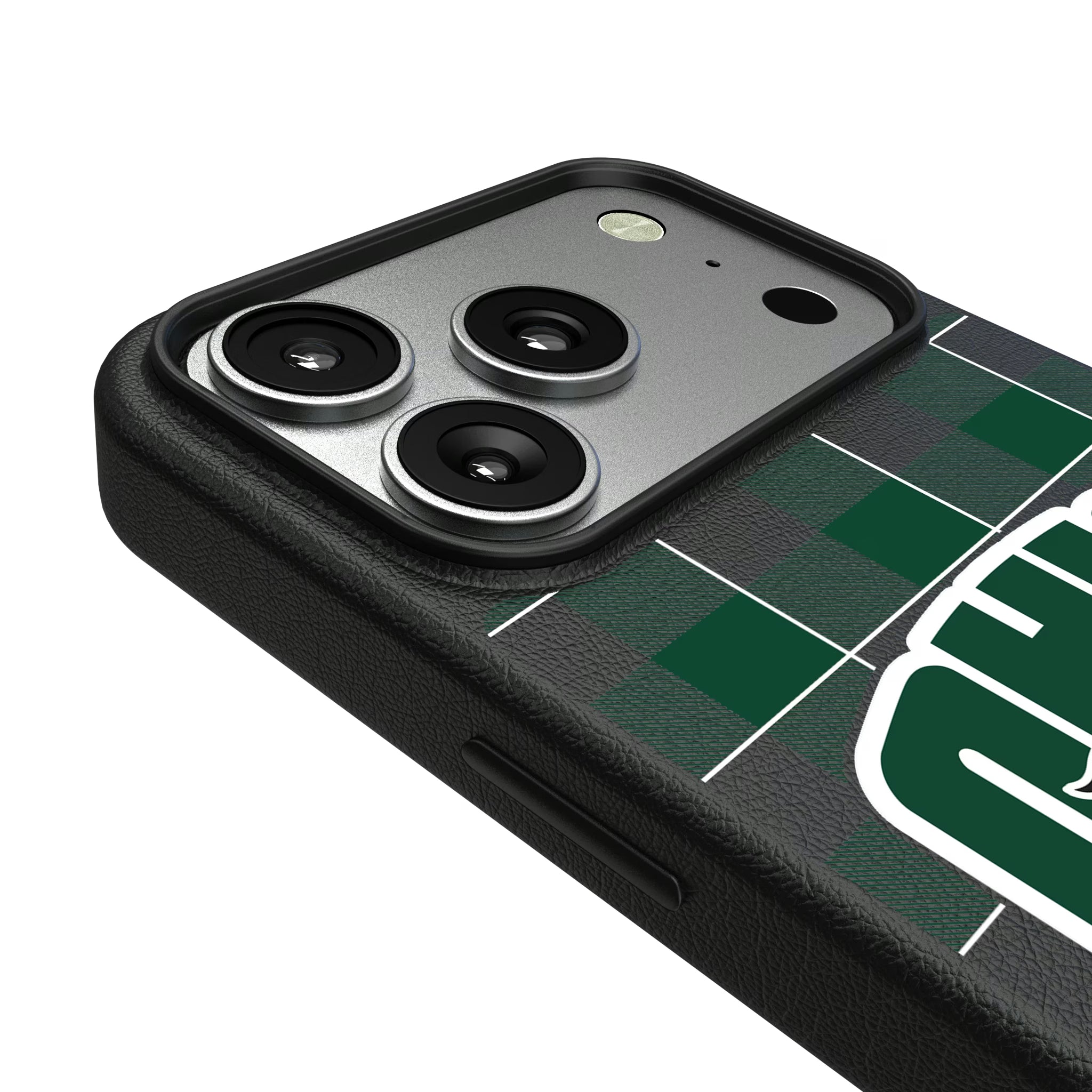 Ohio University Bobcats Plaid iPhone MagSafe Compatible Phone Case for Apple iPhone - Detail#Device_iPhone 17 Pro