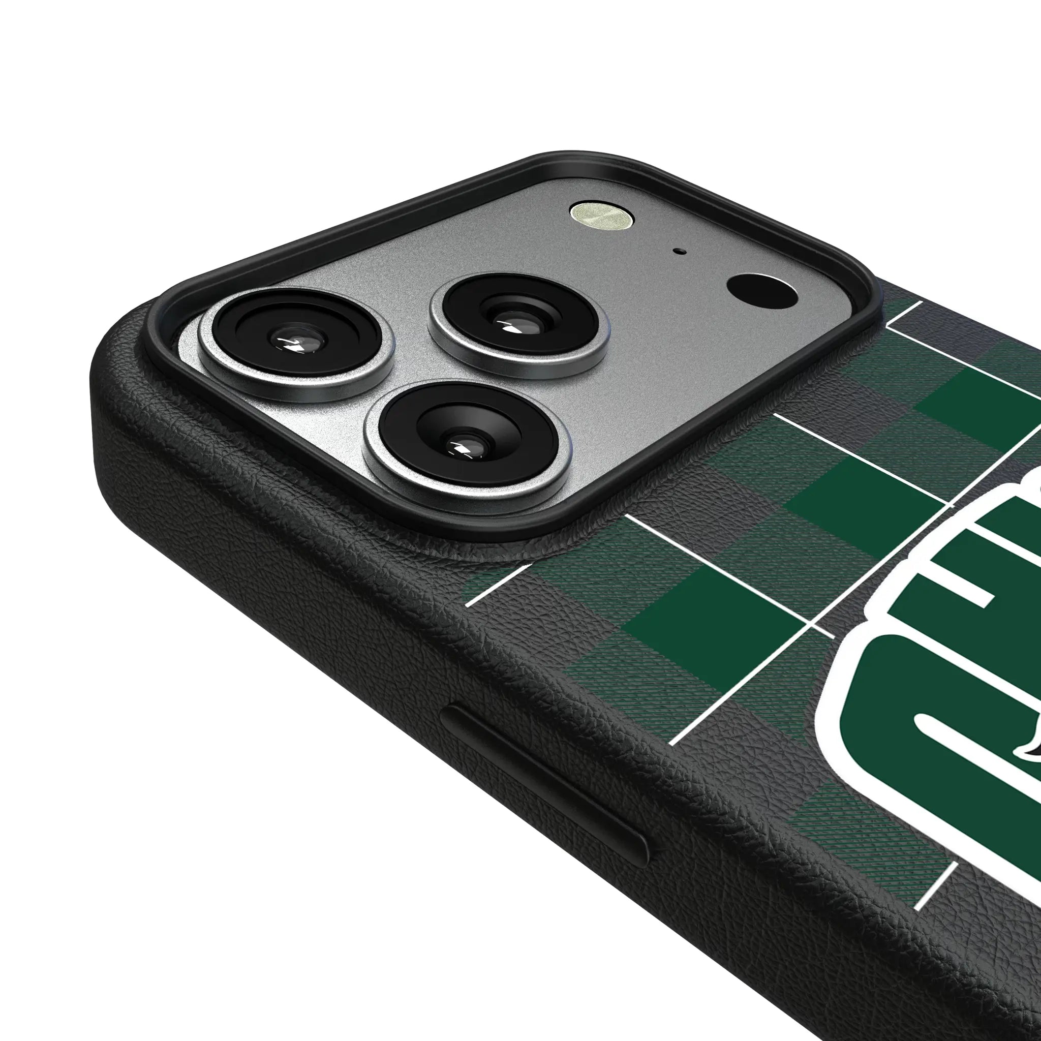 Ohio University Bobcats Plaid iPhone MagSafe Compatible Phone Case for Apple iPhone - Detail#Device_iPhone 17 Pro