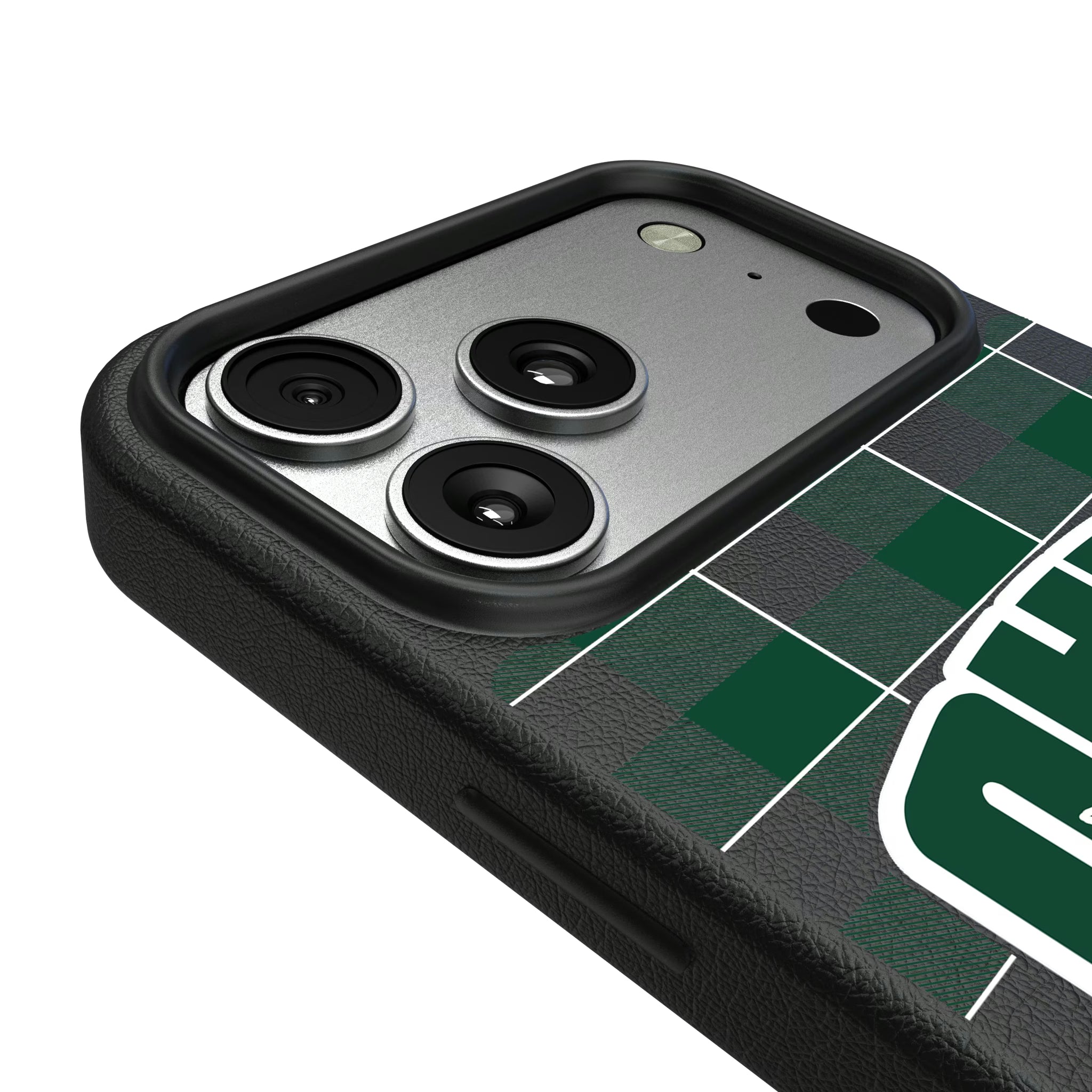 Ohio University Bobcats Plaid iPhone MagSafe Compatible Phone Case for Apple iPhone - Detail#Device_iPhone 17 Pro Max