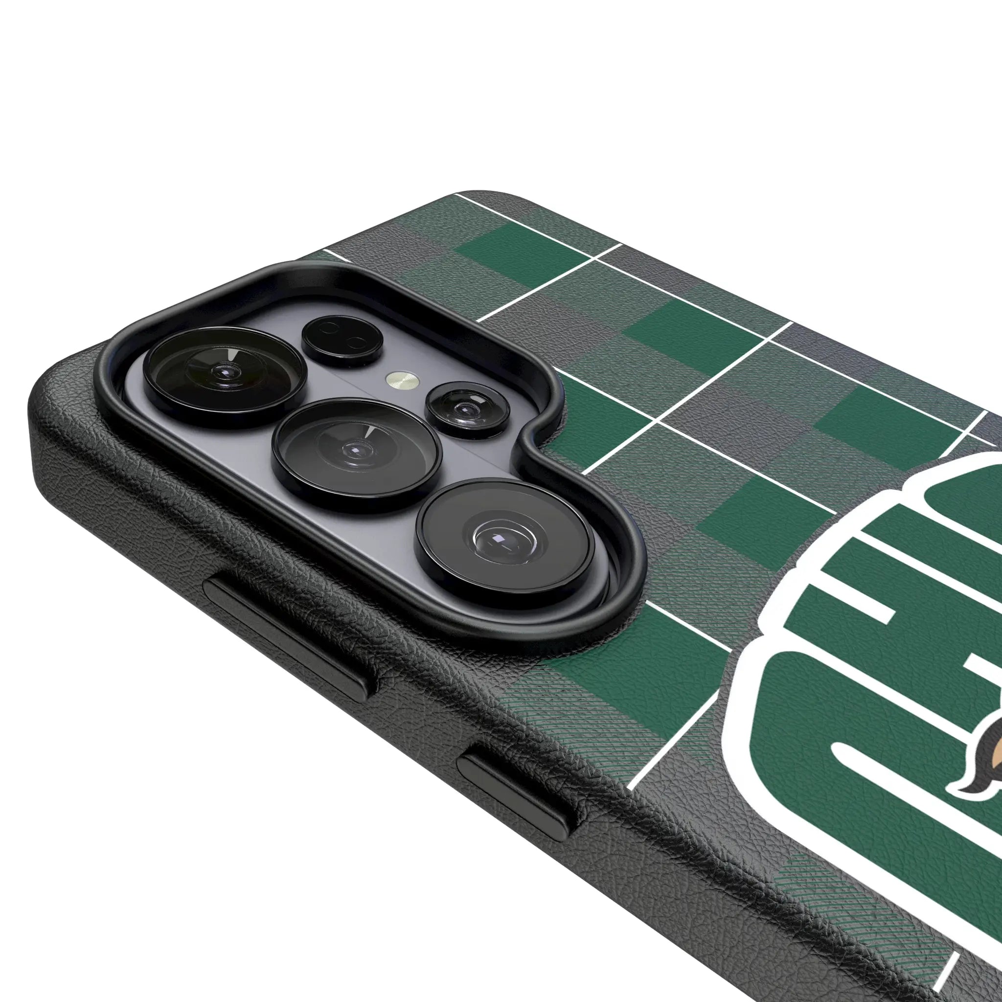 Ohio University Bobcats Plaid Galaxy MagSafe Compatible Phone Case for Samsung Galaxy - Detail#Device_Galaxy S26 Ultra