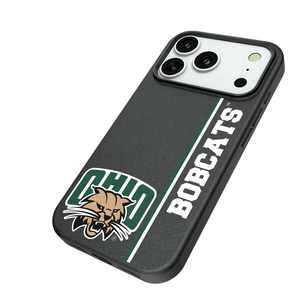Ohio University Bobcats Sidebar iPhone MagSafe Compatible Phone Case for Apple iPhone - Isometric View#Device_iPhone 18 Pro