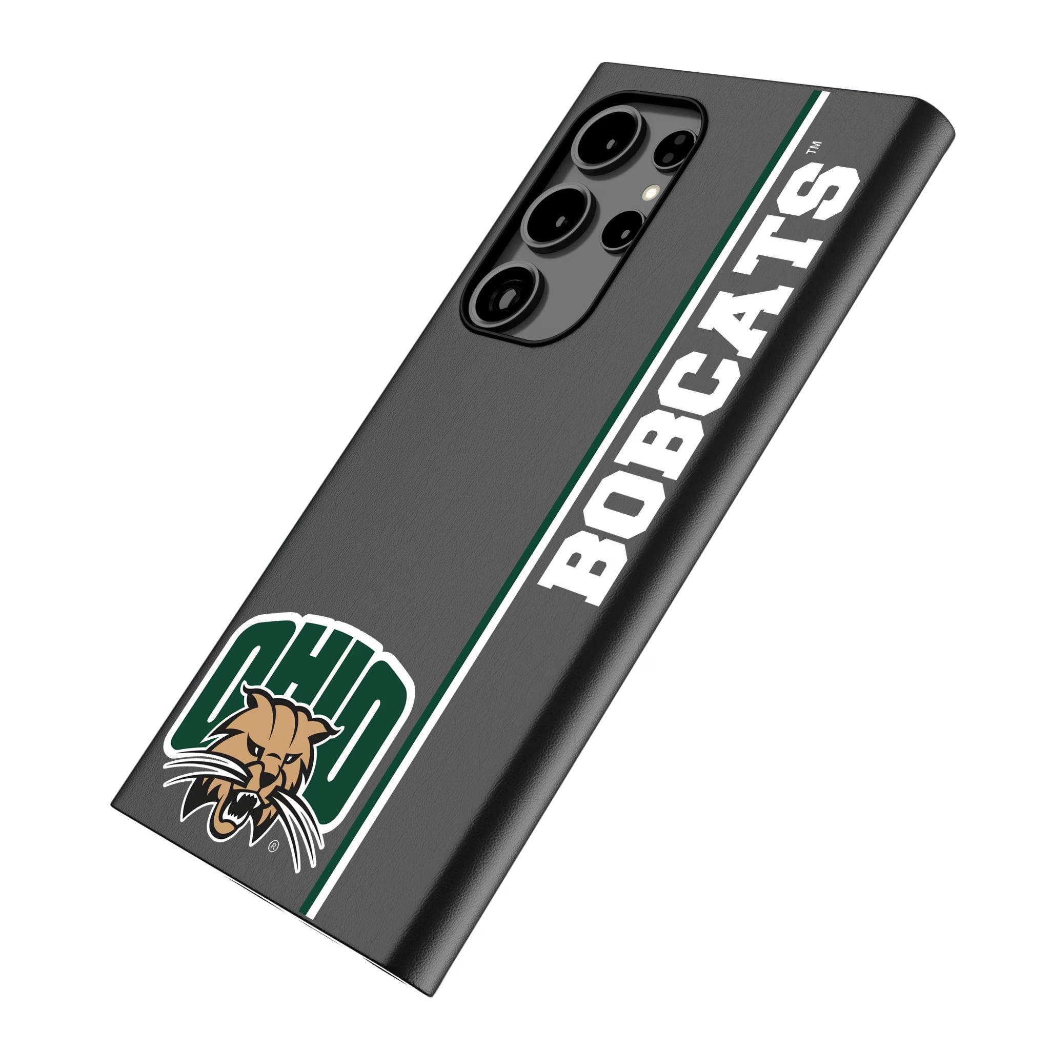Ohio University Bobcats Sidebar Galaxy MagSafe Compatible Phone Case for Samsung Galaxy - Isometric View
