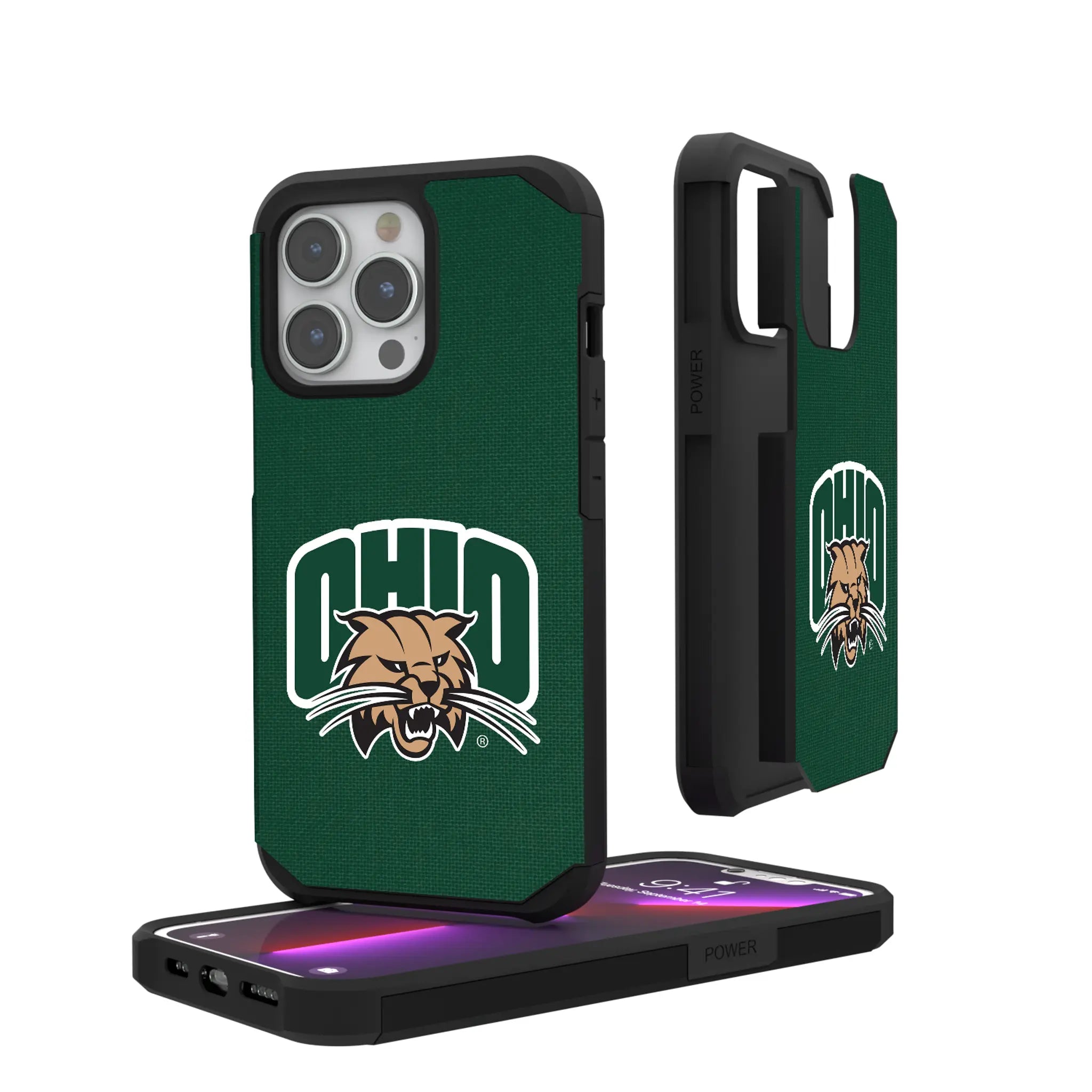 Ohio University Bobcats Solid iPhone Rugged Phone Case for Apple iPhone