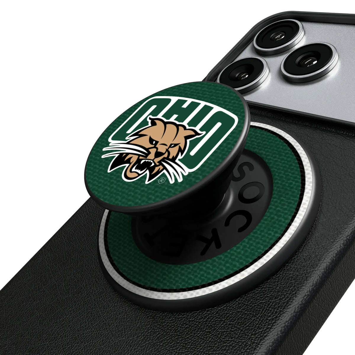 Ohio University Bobcats Stripe Popsockets Round Magnetic