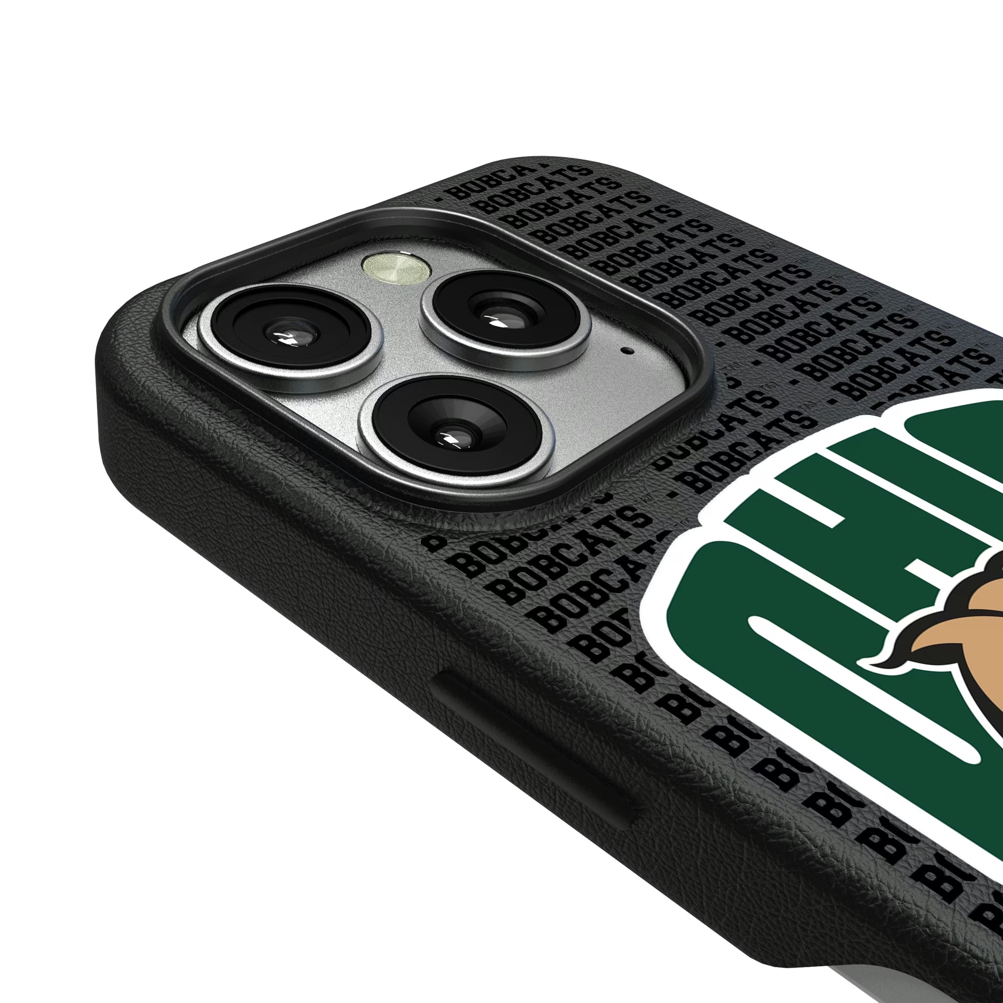 Ohio University Bobcats Text Backdrop iPhone MagSafe Compatible Phone Case for Apple iPhone - Detail