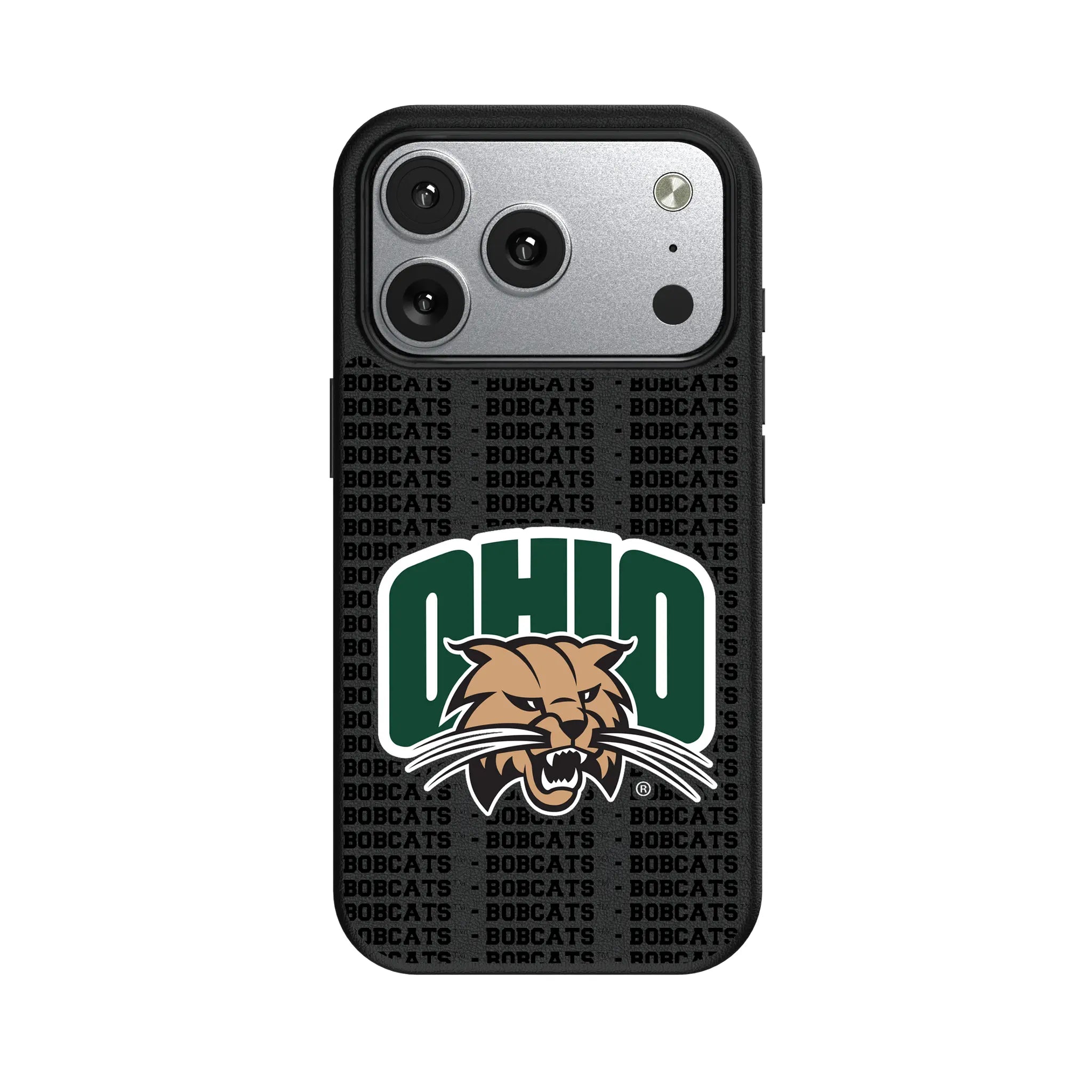 Ohio University Bobcats Text Backdrop iPhone MagSafe Compatible Phone Case for Apple iPhone#Device_iPhone 17 Pro