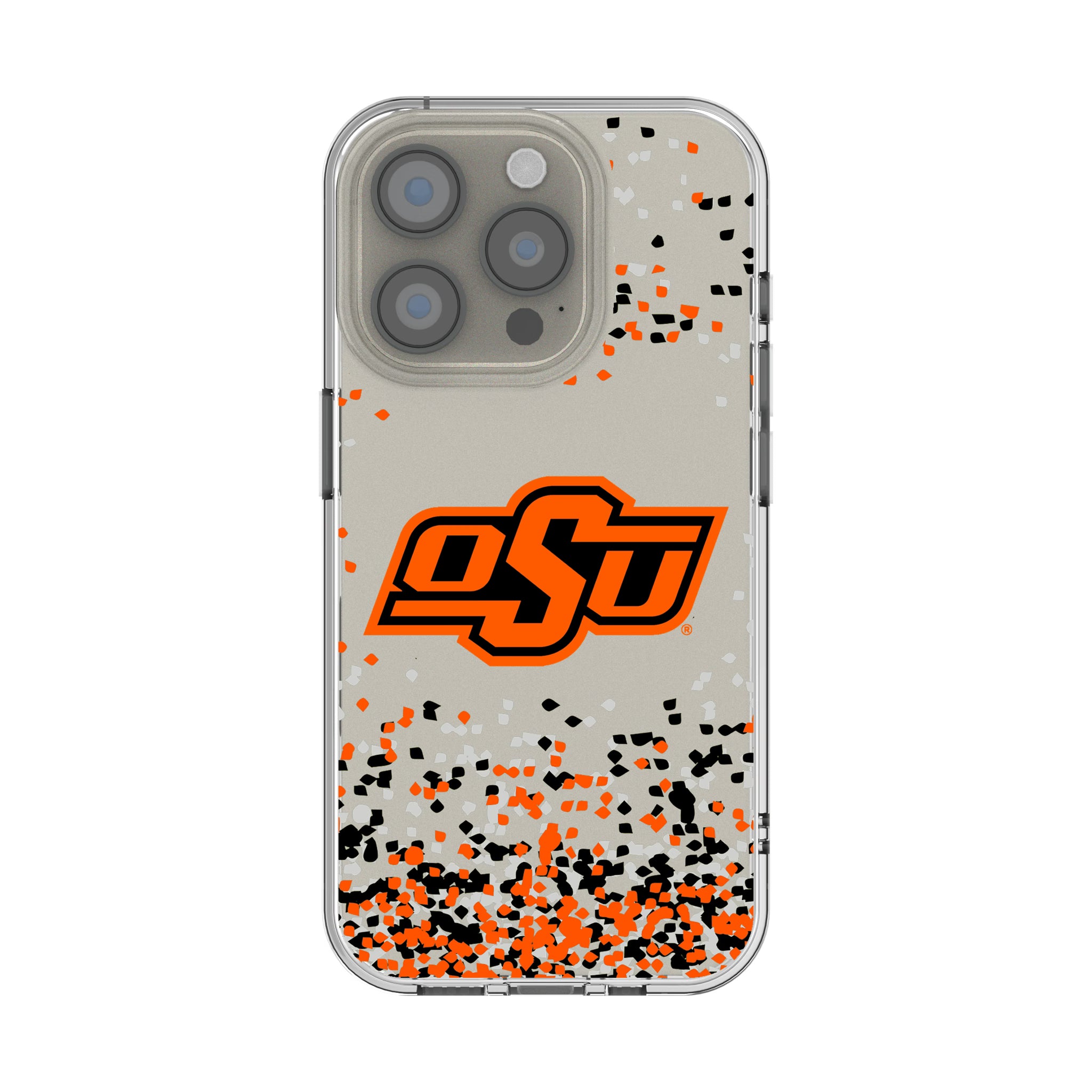 Oklahoma State University Cowboys Confetti iPhone Clear Phone Case for Apple iPhone